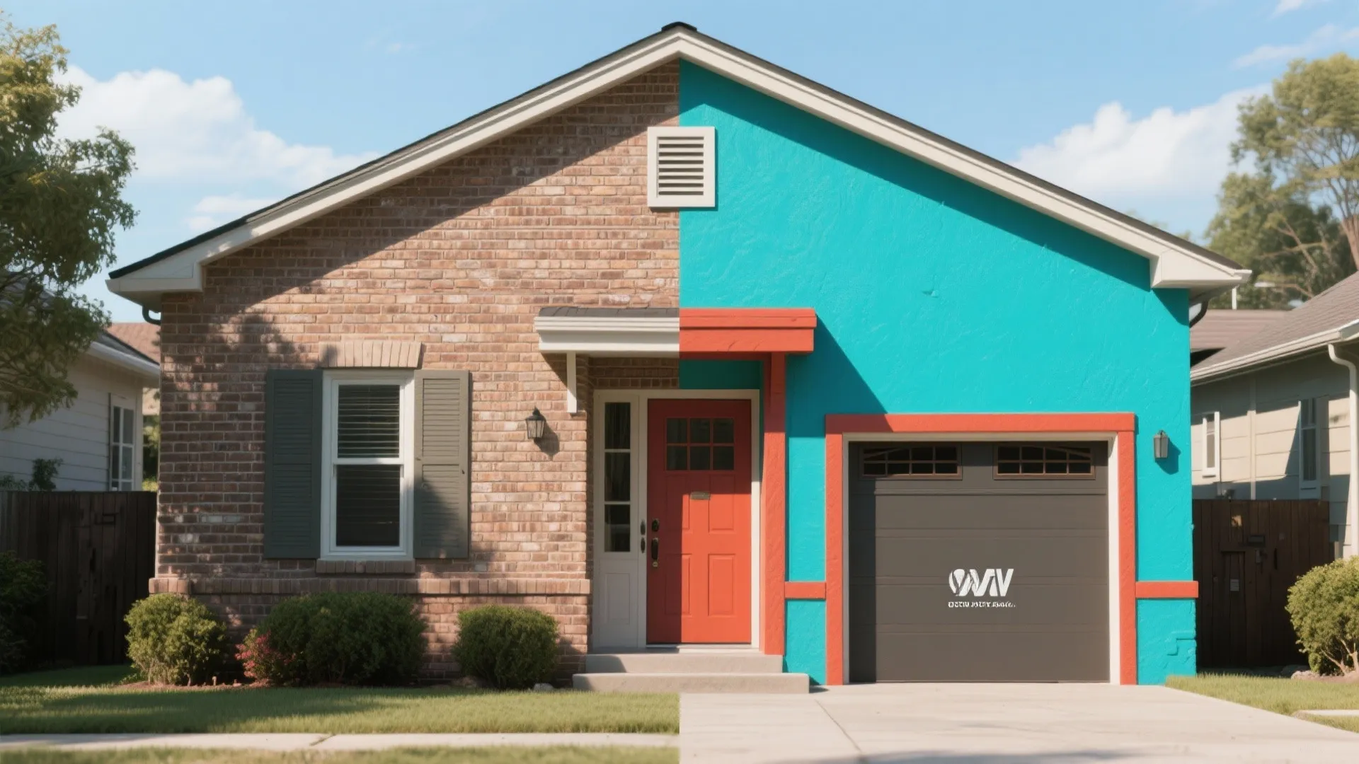 5. Bold Accent Wall and Trim Contrast