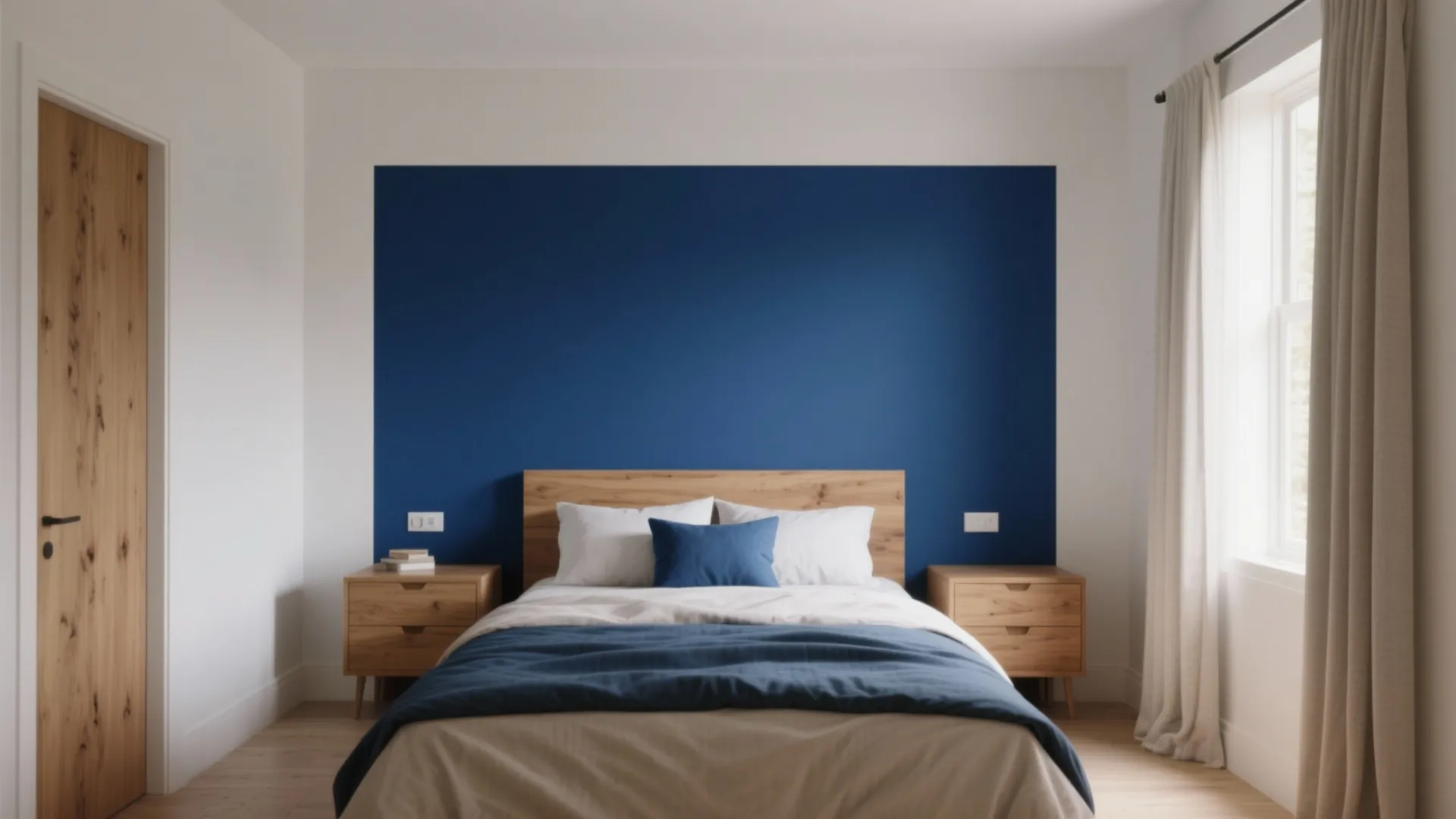 Bold Accents: Deep Blue or Forest Green with Neutrals