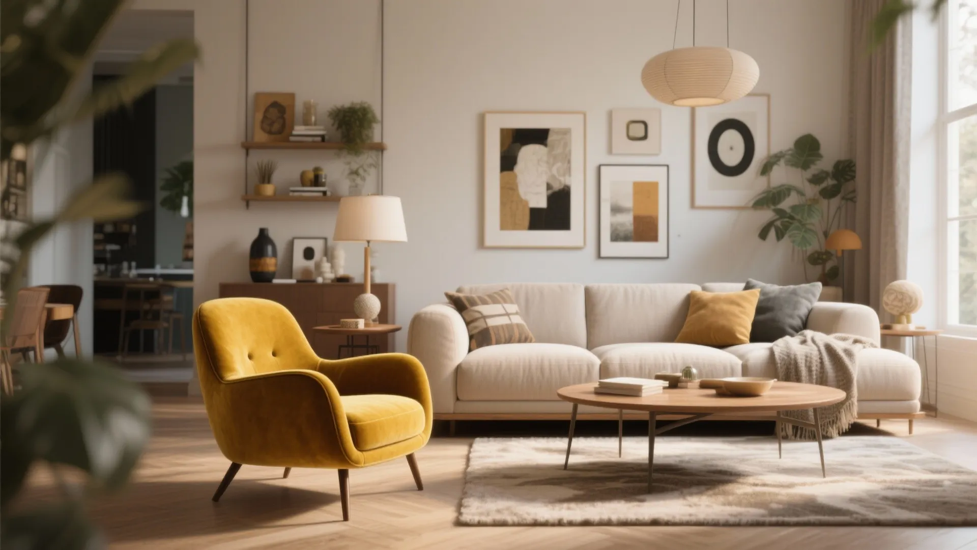 2. Bold Accent Chairs as Focal Points