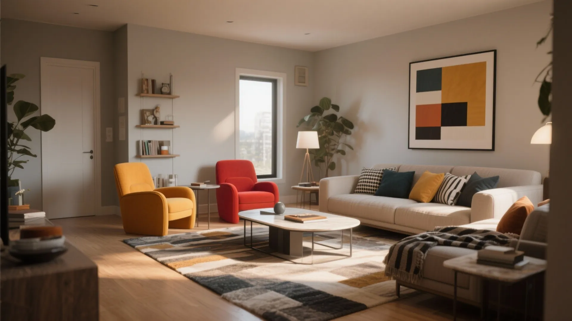 8. Accent Chairs in Bold Colors