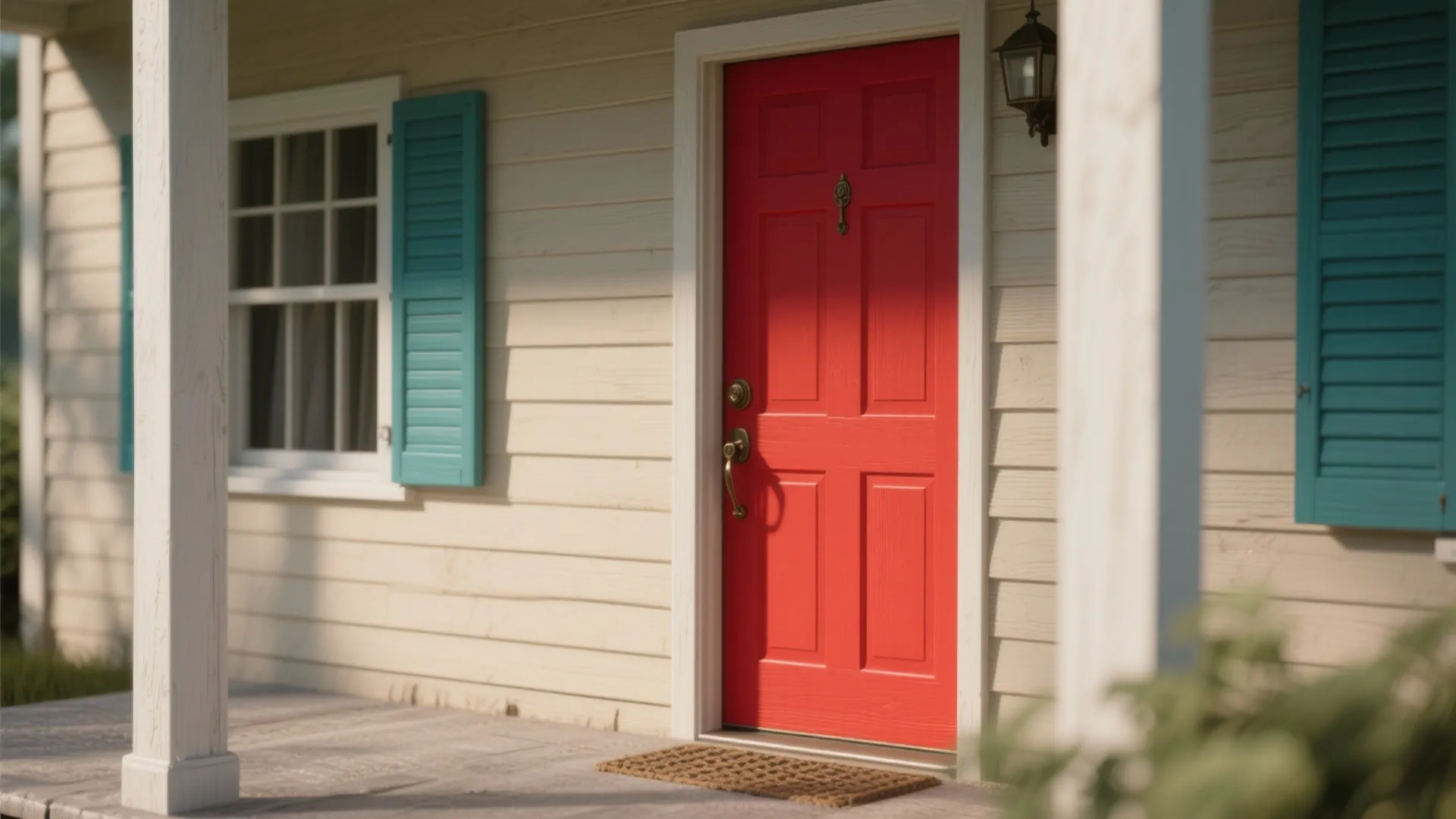 3. Bold Accent Doors and Trim