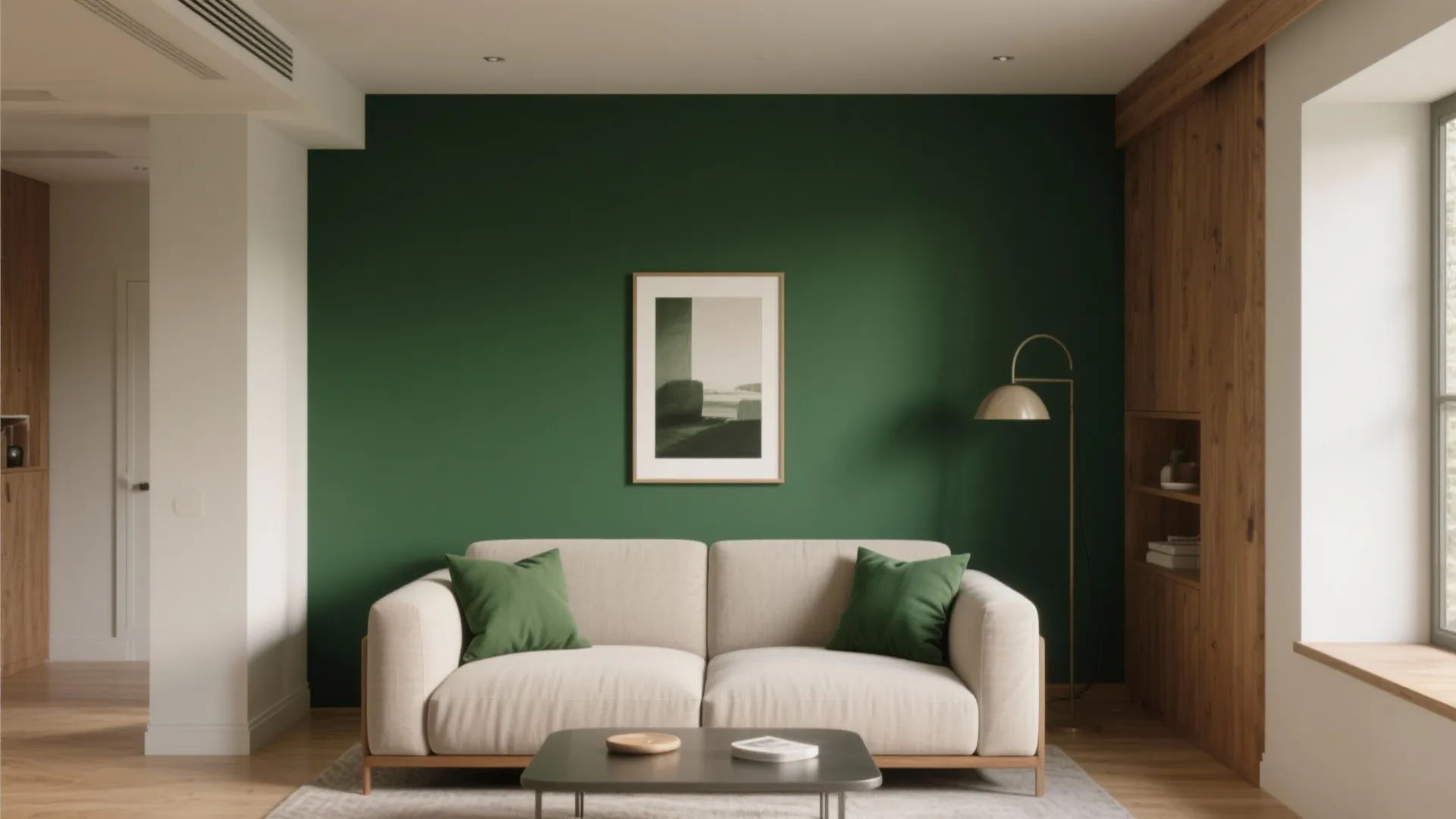 Bold Accent Wall with Echoed Accessories