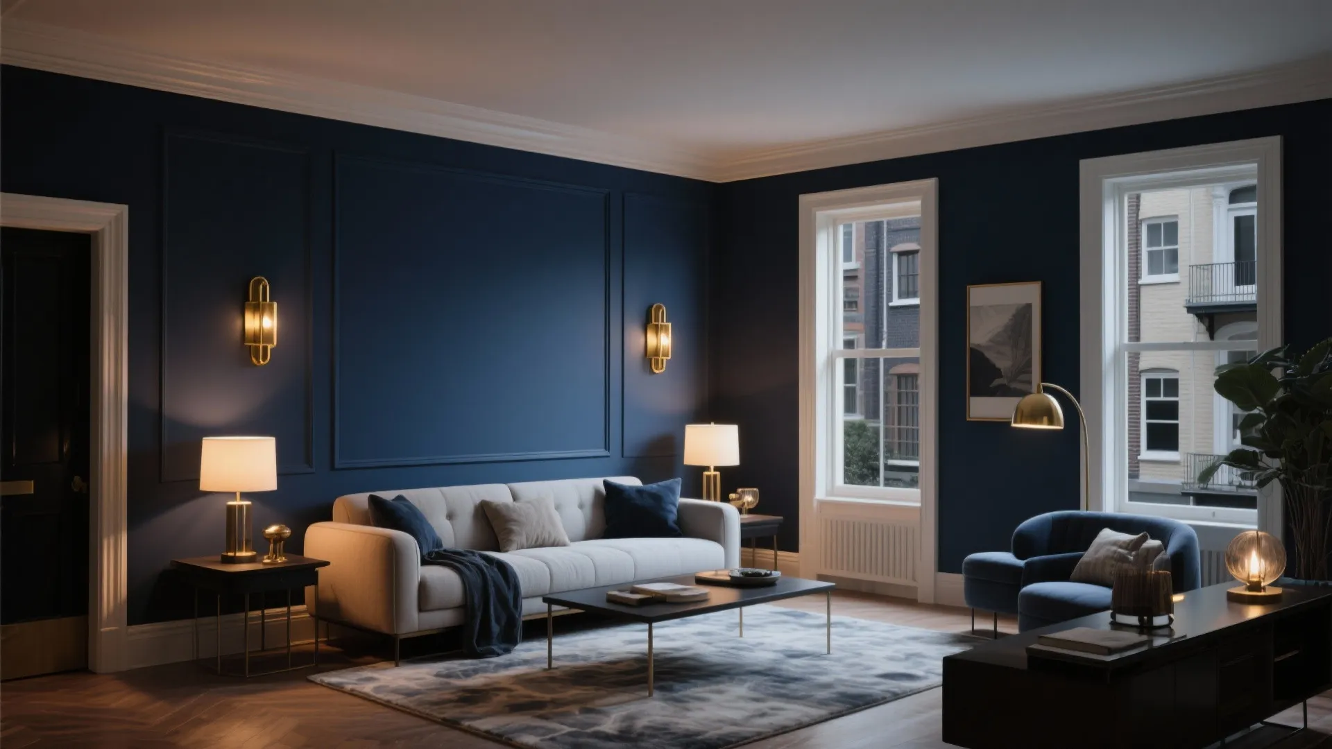 7. Accent Wall with Bold Paint or Wallpaper