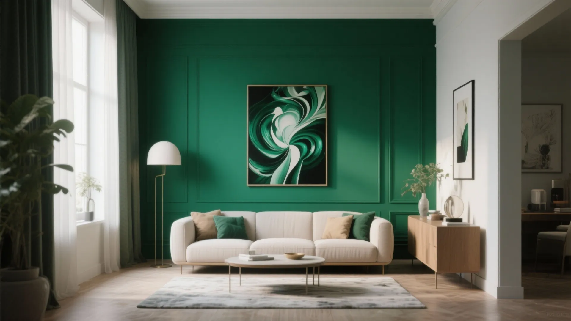 Bold Accent Walls with Deep Colors