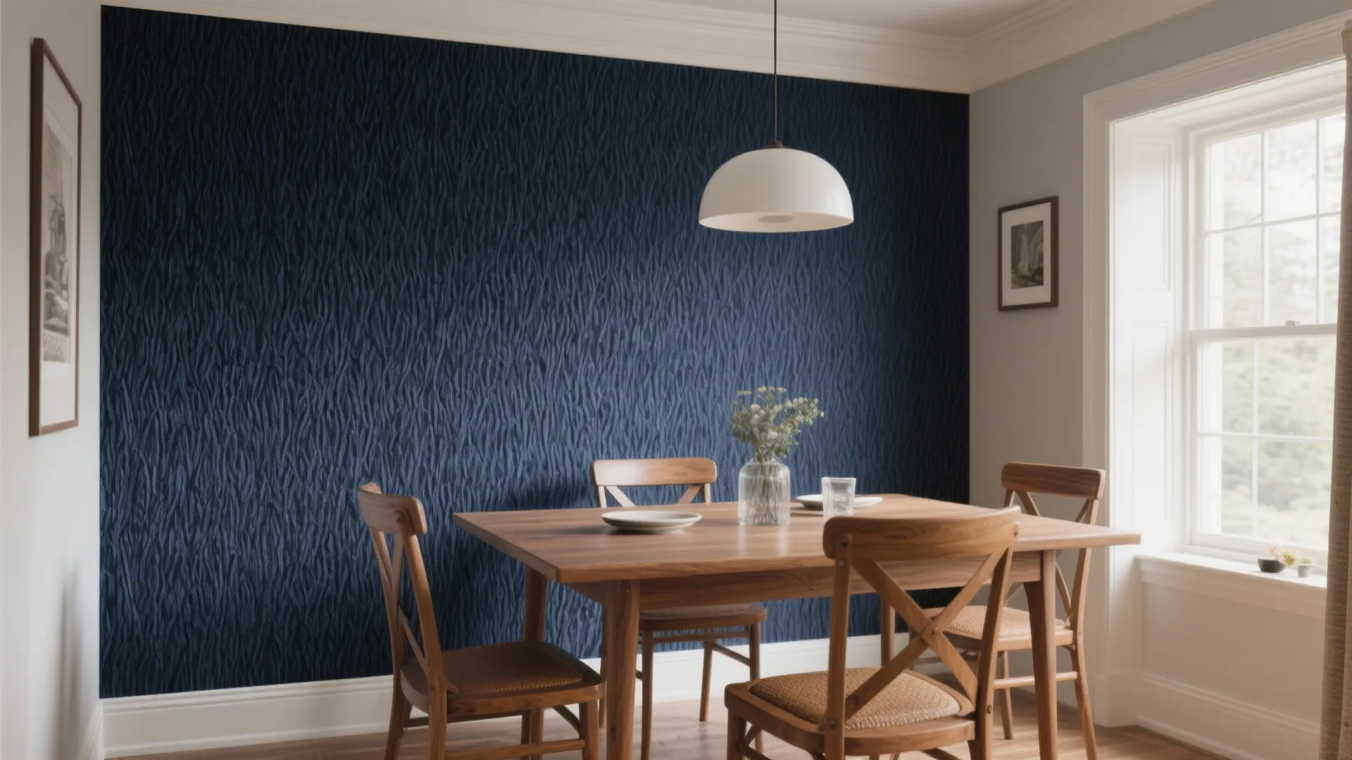 Bold Accent Wall with Texture