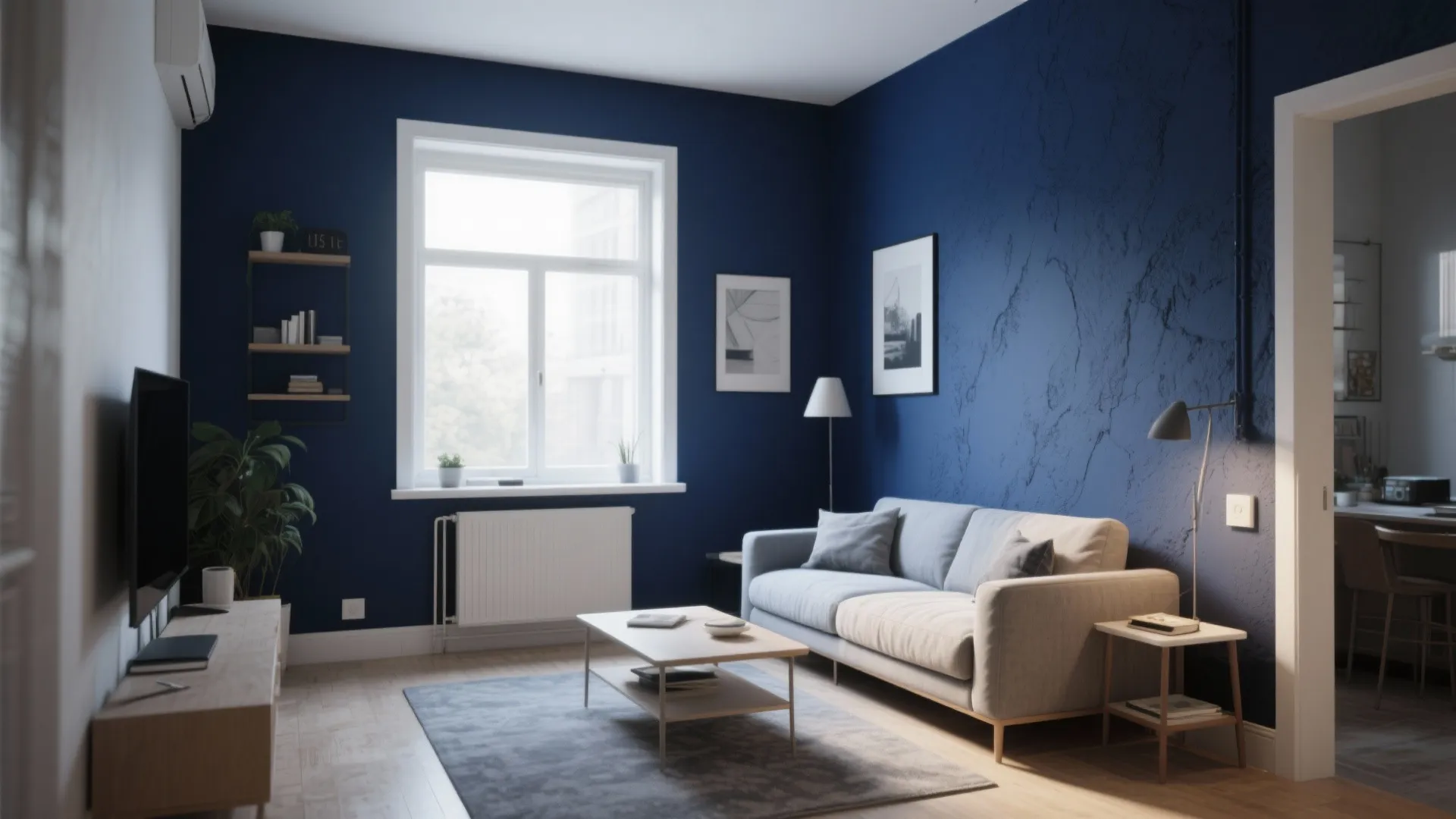 Accent Walls with Bold Paint or Wallpaper