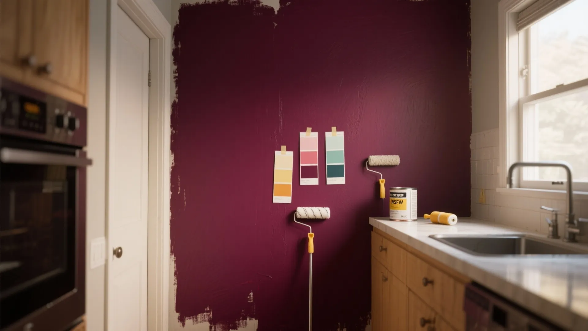 1. Bold Accent Wall with Durable Paint