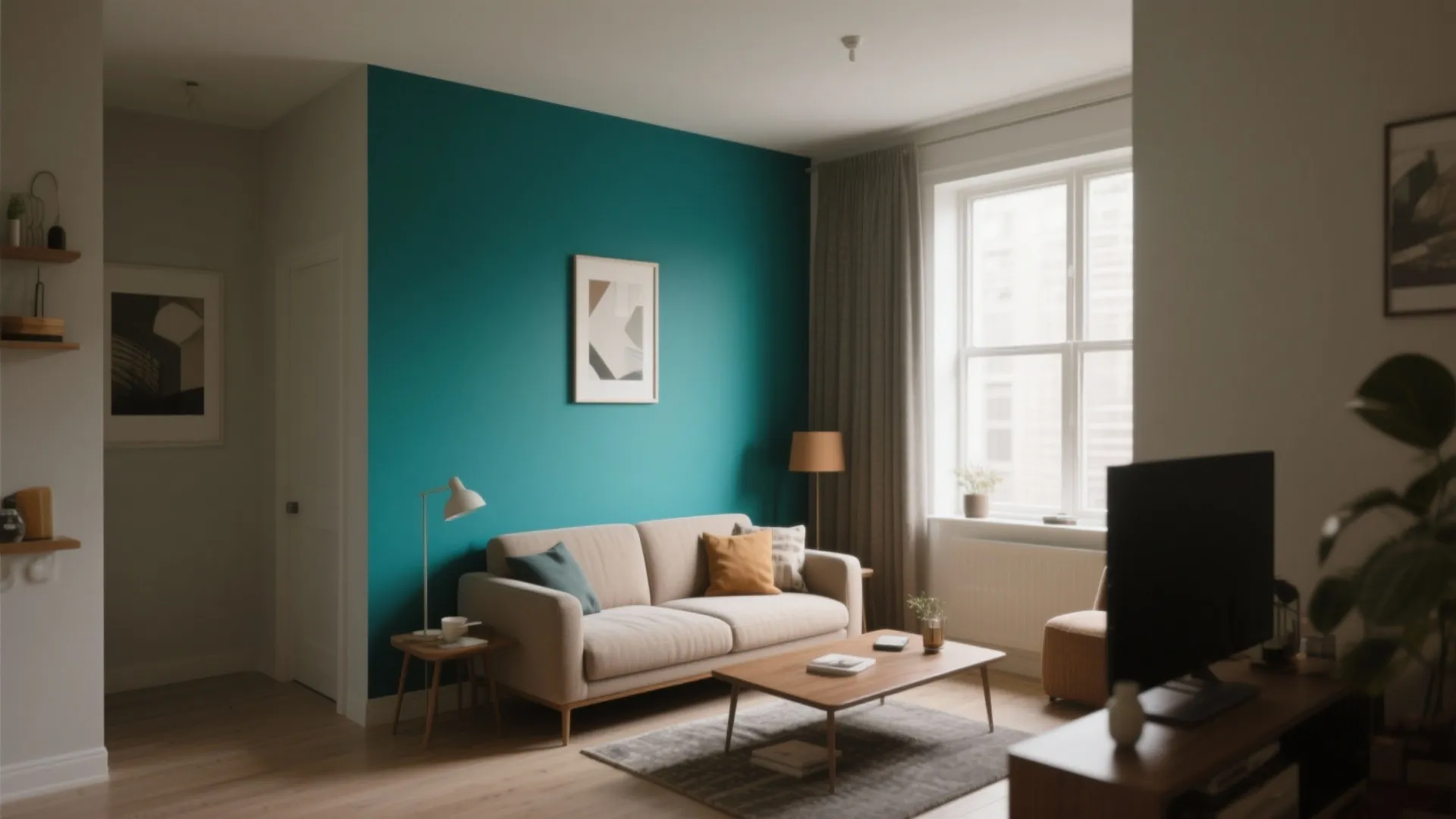 2. A single bold accent for depth