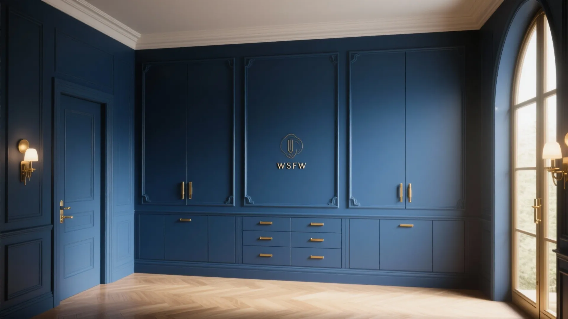 4. Use Identical Color to Emphasize an Accent Wall or Furniture