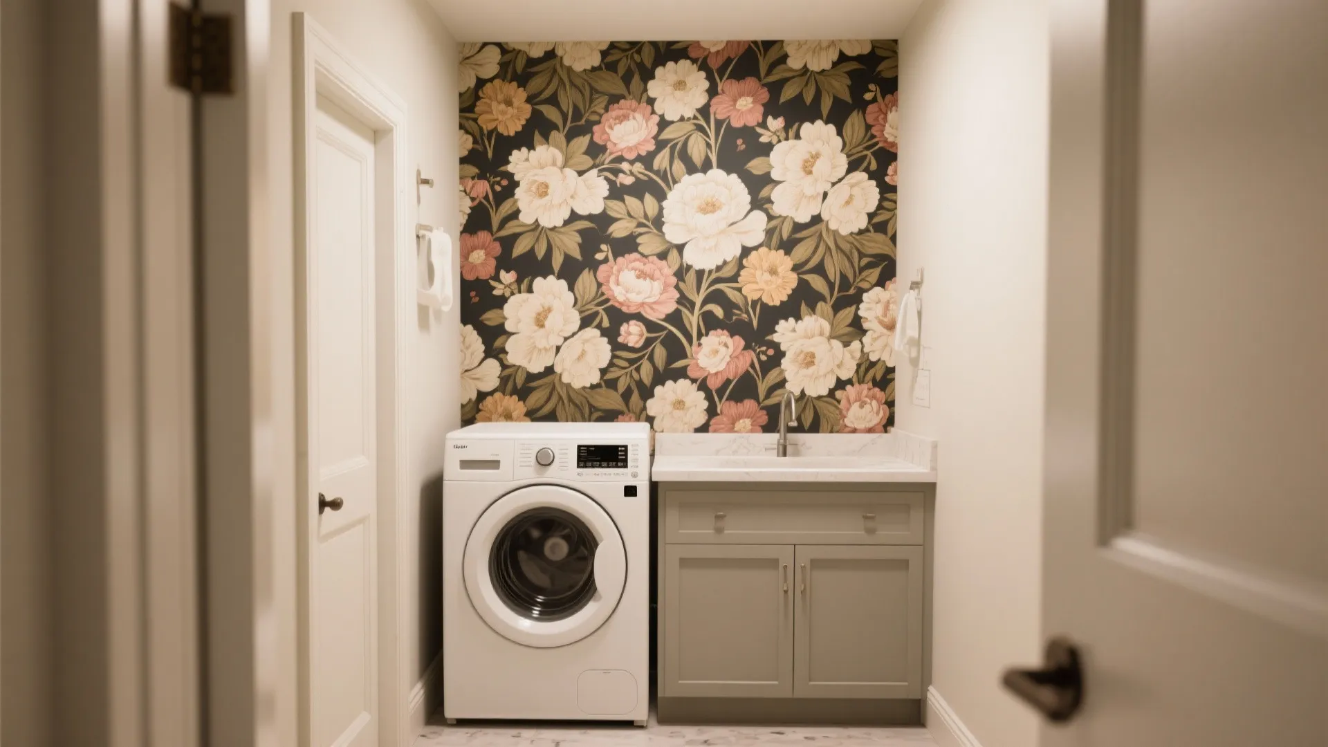 1. Bold Accent Wall with Large-Scale Patterns