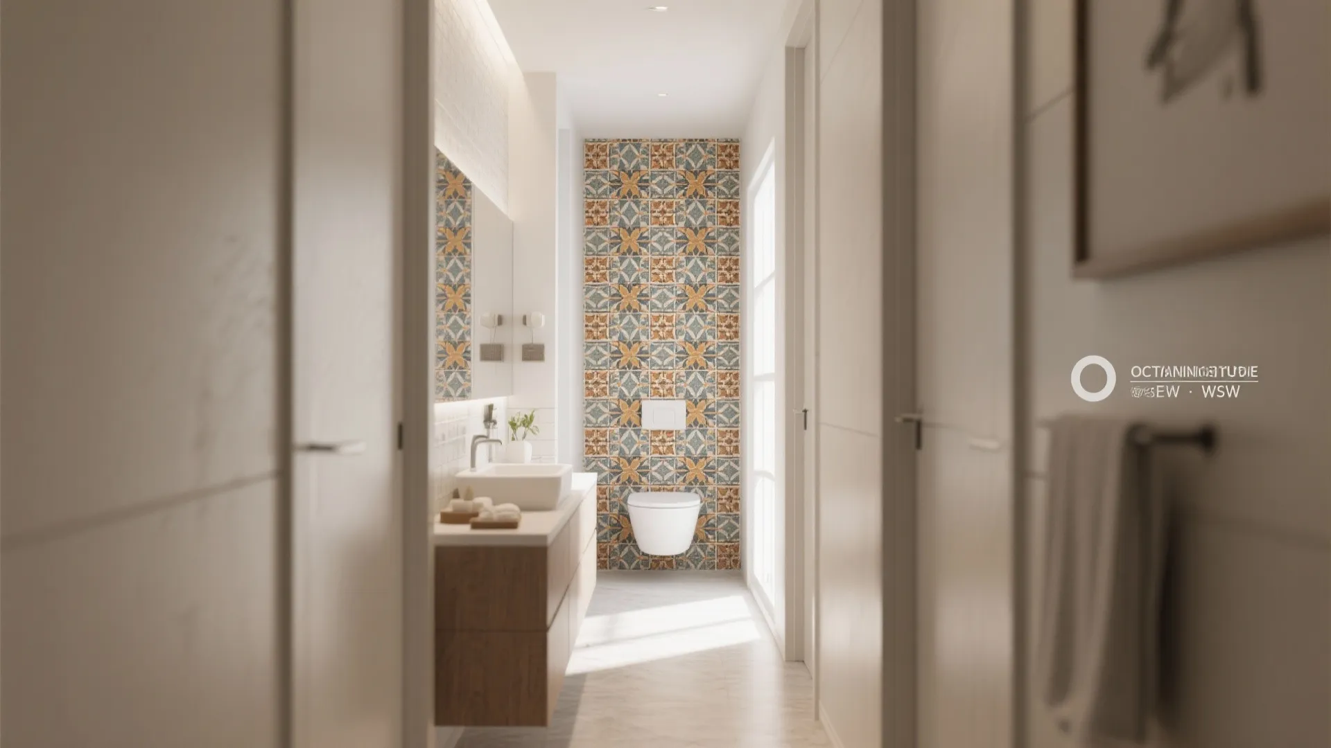 7. Bold Accent Wall at the Far End