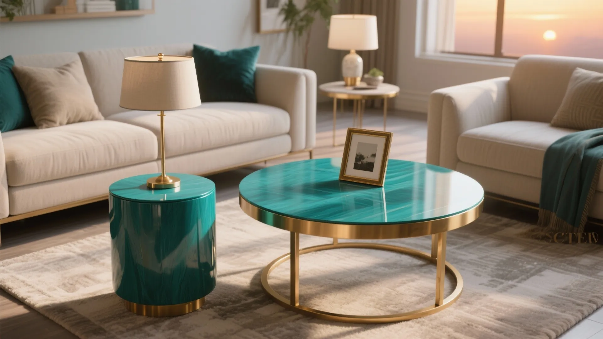 Bold Color and Metal Accents for a Polished Mix