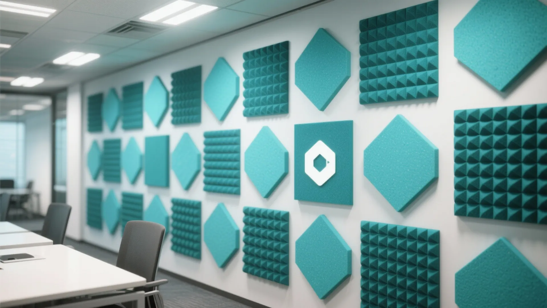 5. Acoustic Panels in Bold Patterns