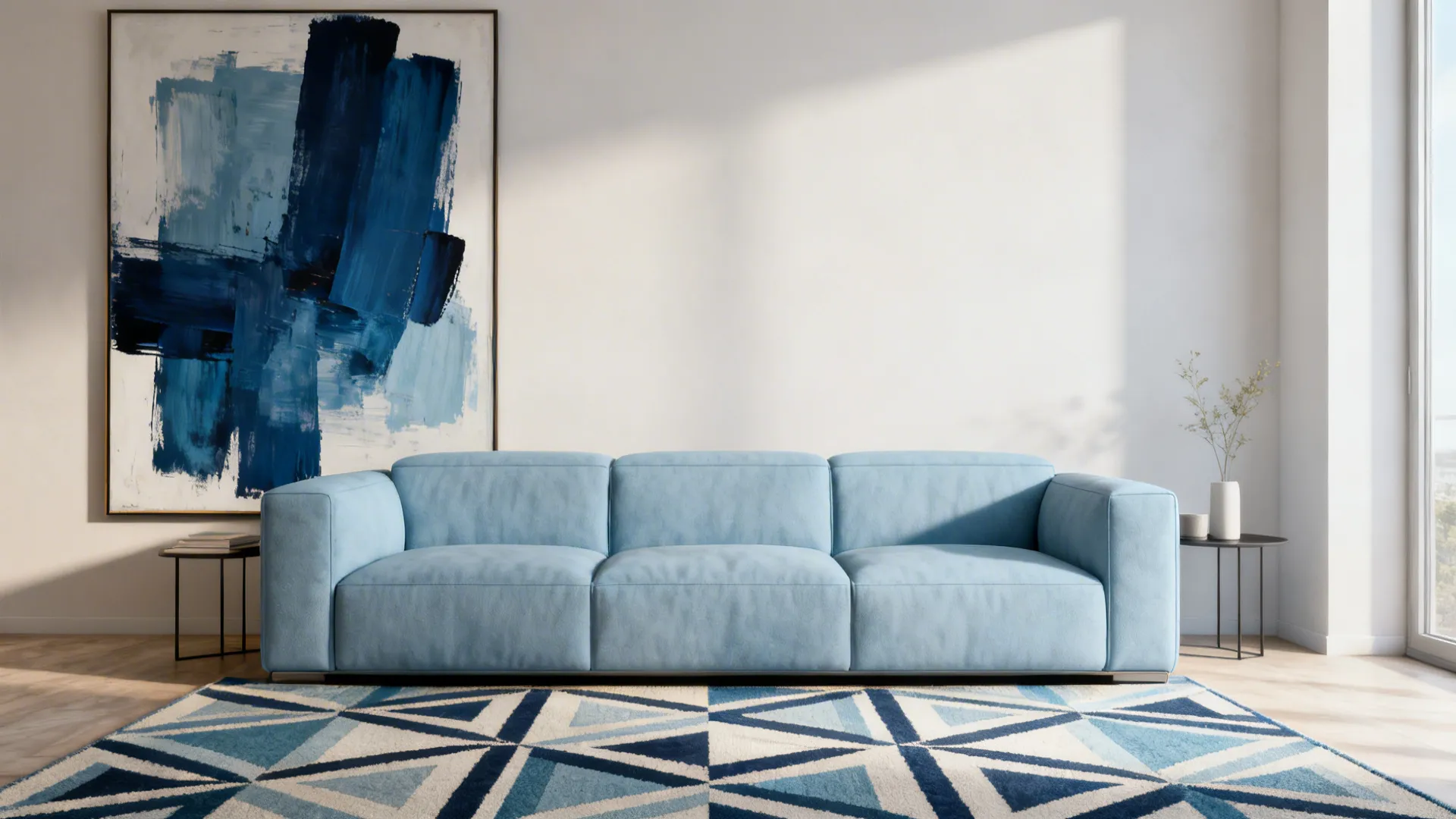 4. Bold Art and Graphic Rugs