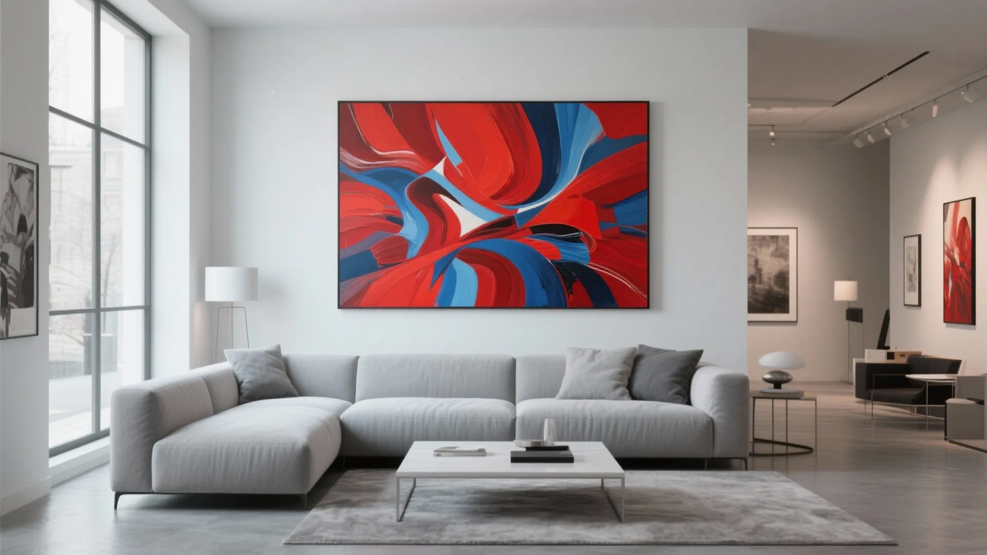 7. Bold Artwork as a Focal Point