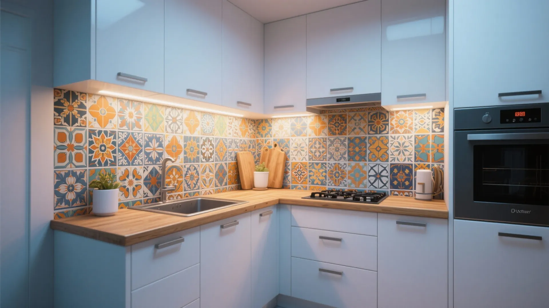 5. Bold Backsplash