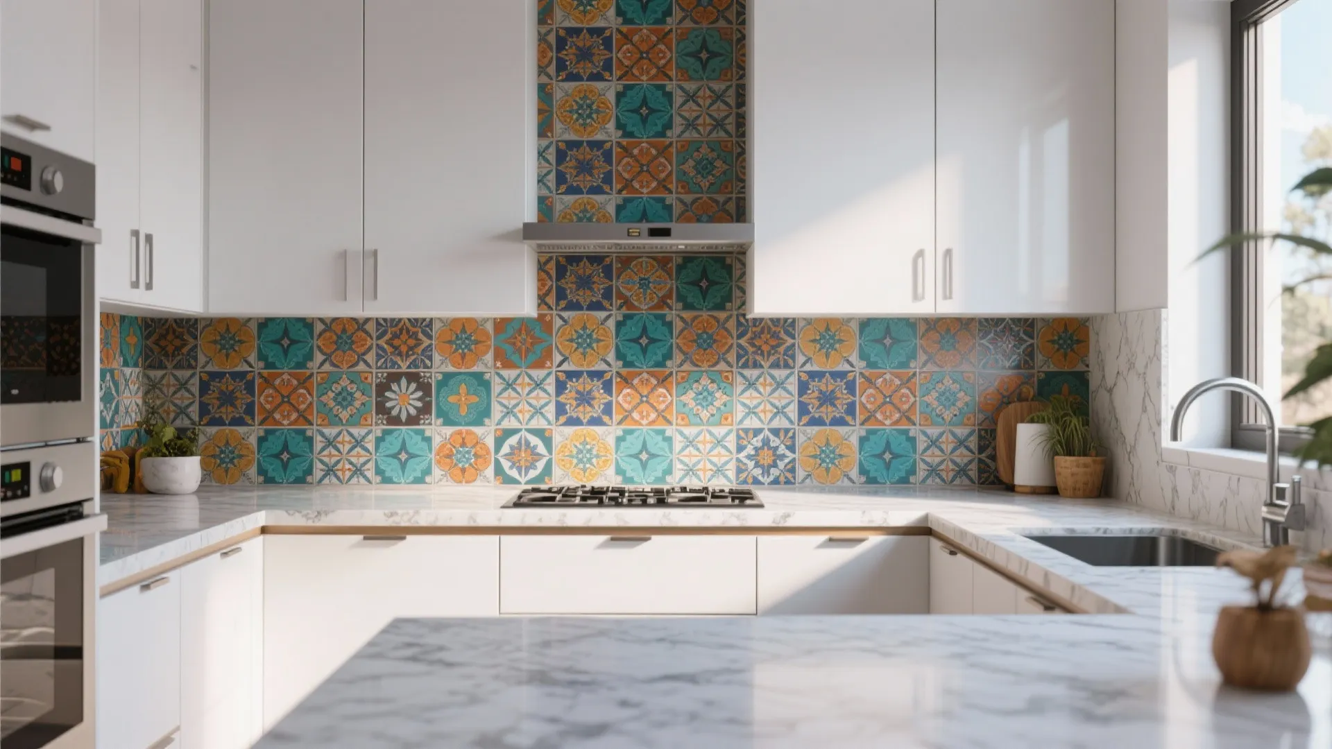 6. Bold Backsplashes