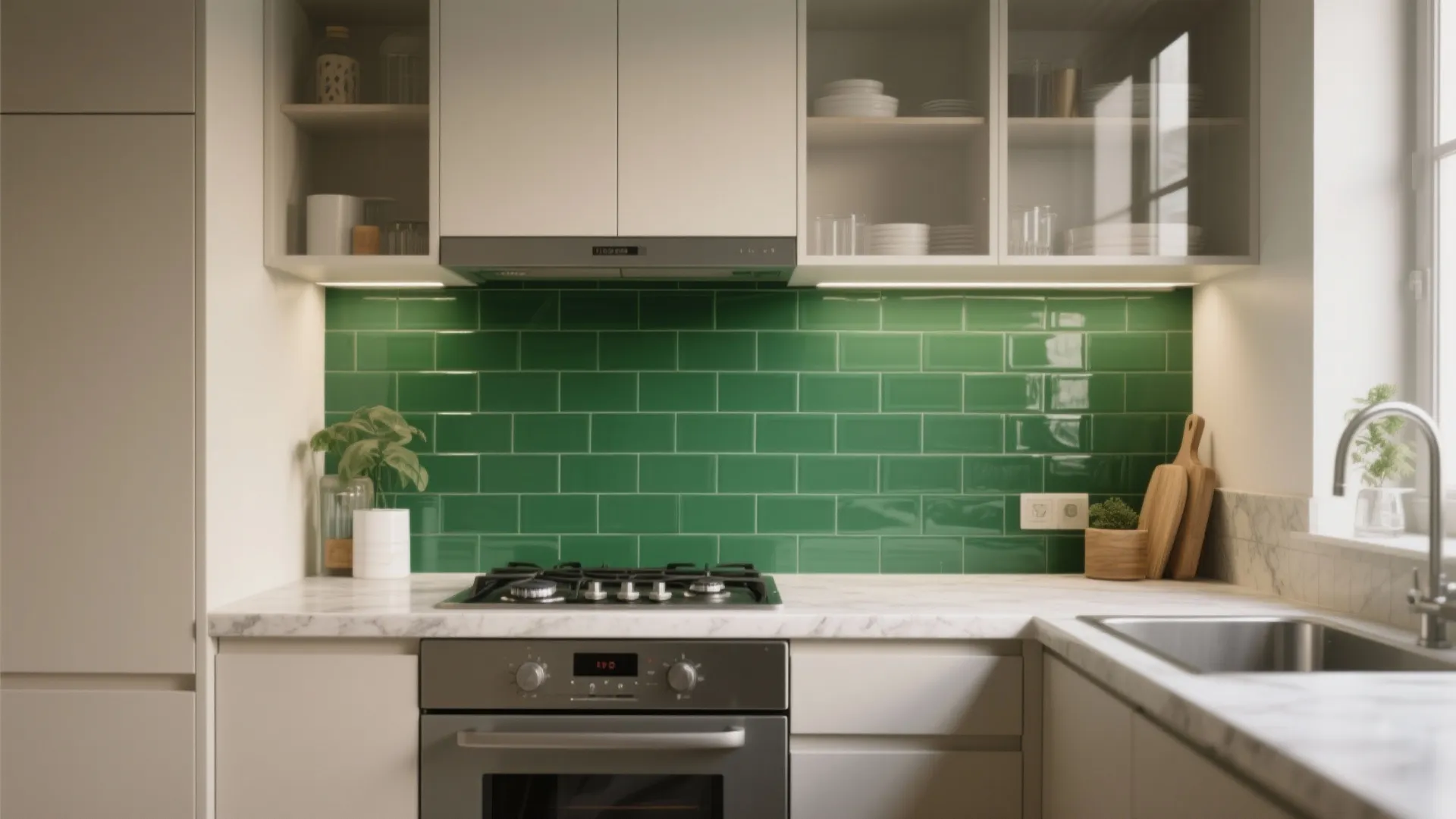 10. Create a Focal Point with a Bold Backsplash