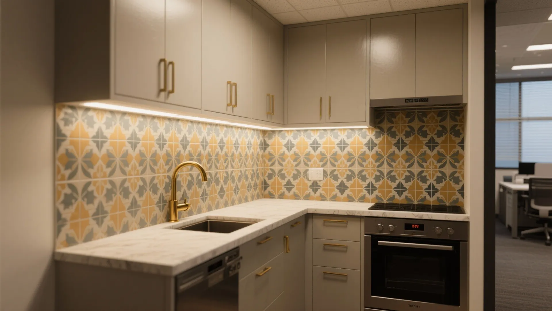 8. Bold backsplash