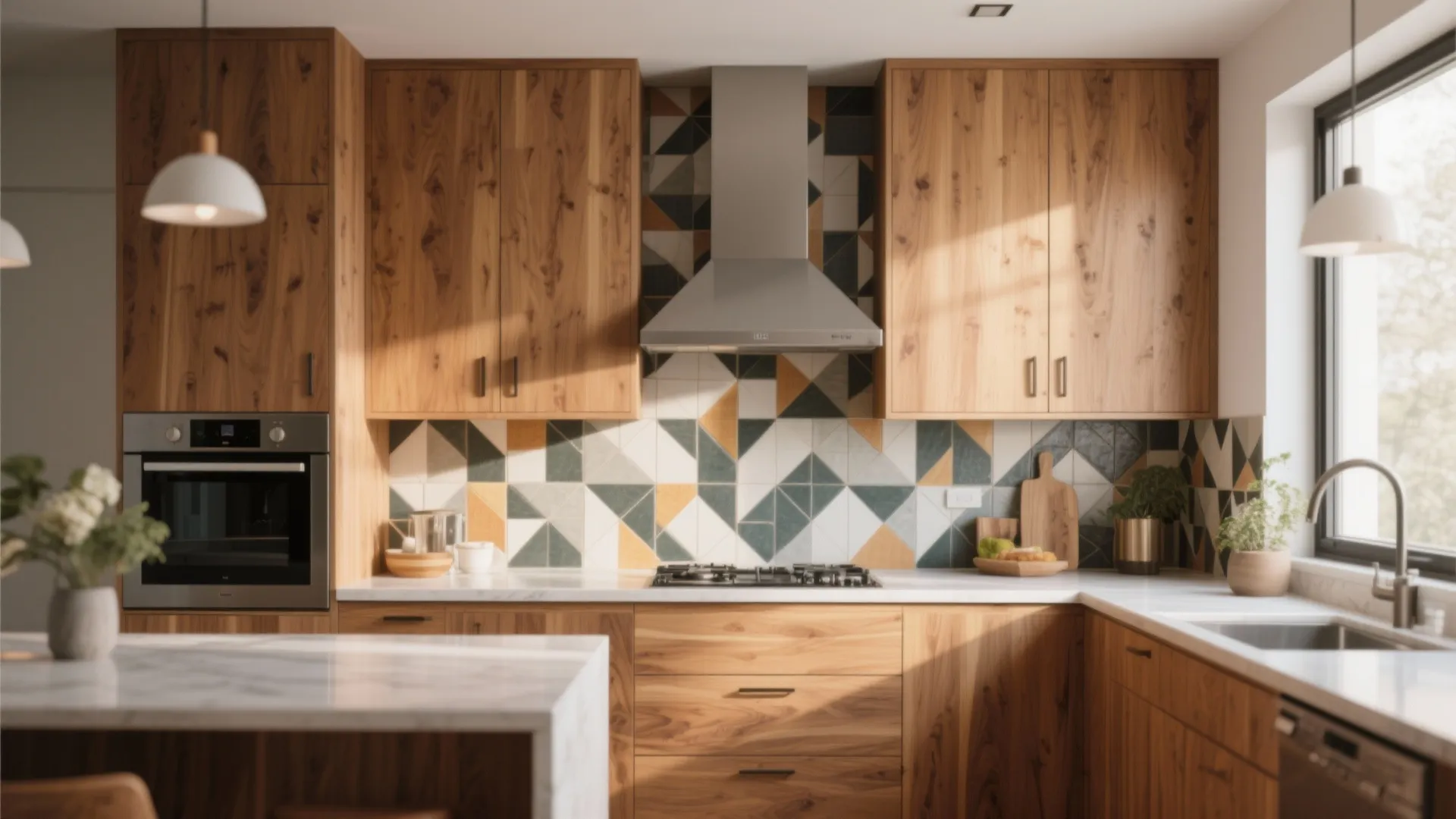 5. Pair with Bold Backsplash