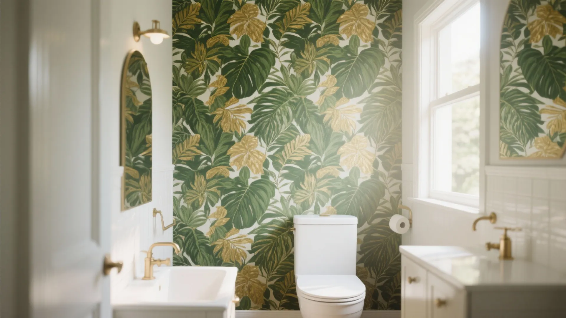 5. Bold Wallpaper Accents