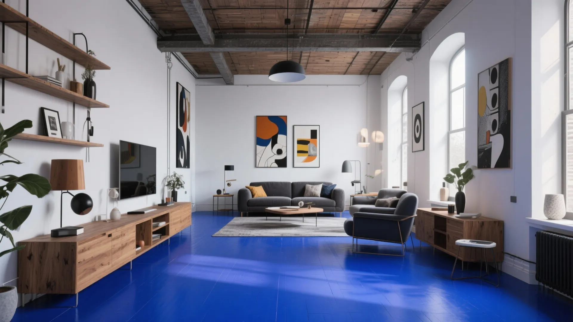 10. Bold Color Vinyl Statement