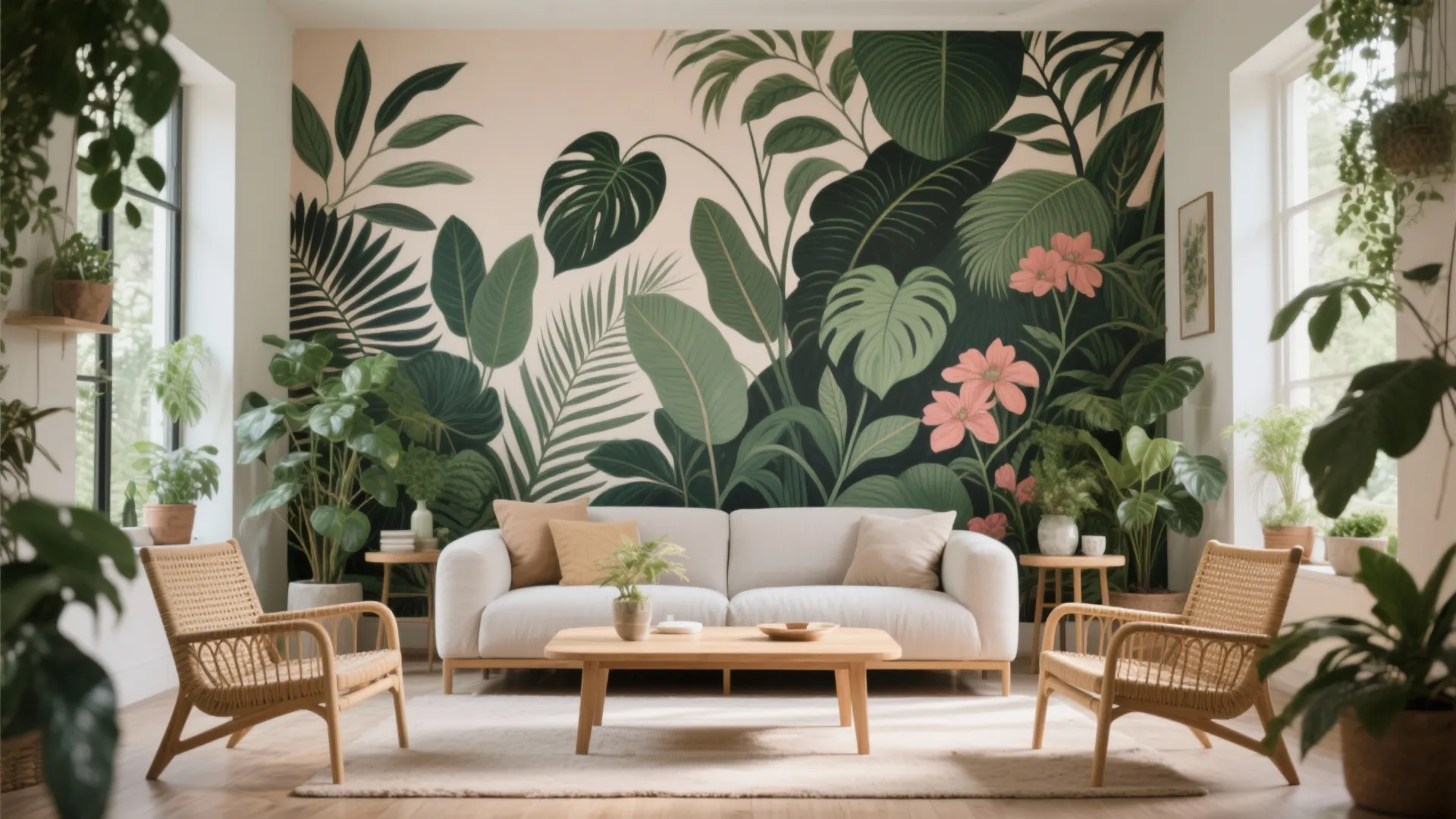 Bold Botanical Murals