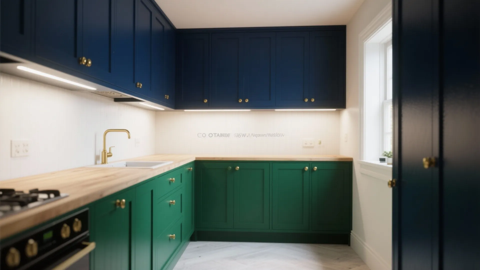 3. Make Cabinets the Star with Bold Color
