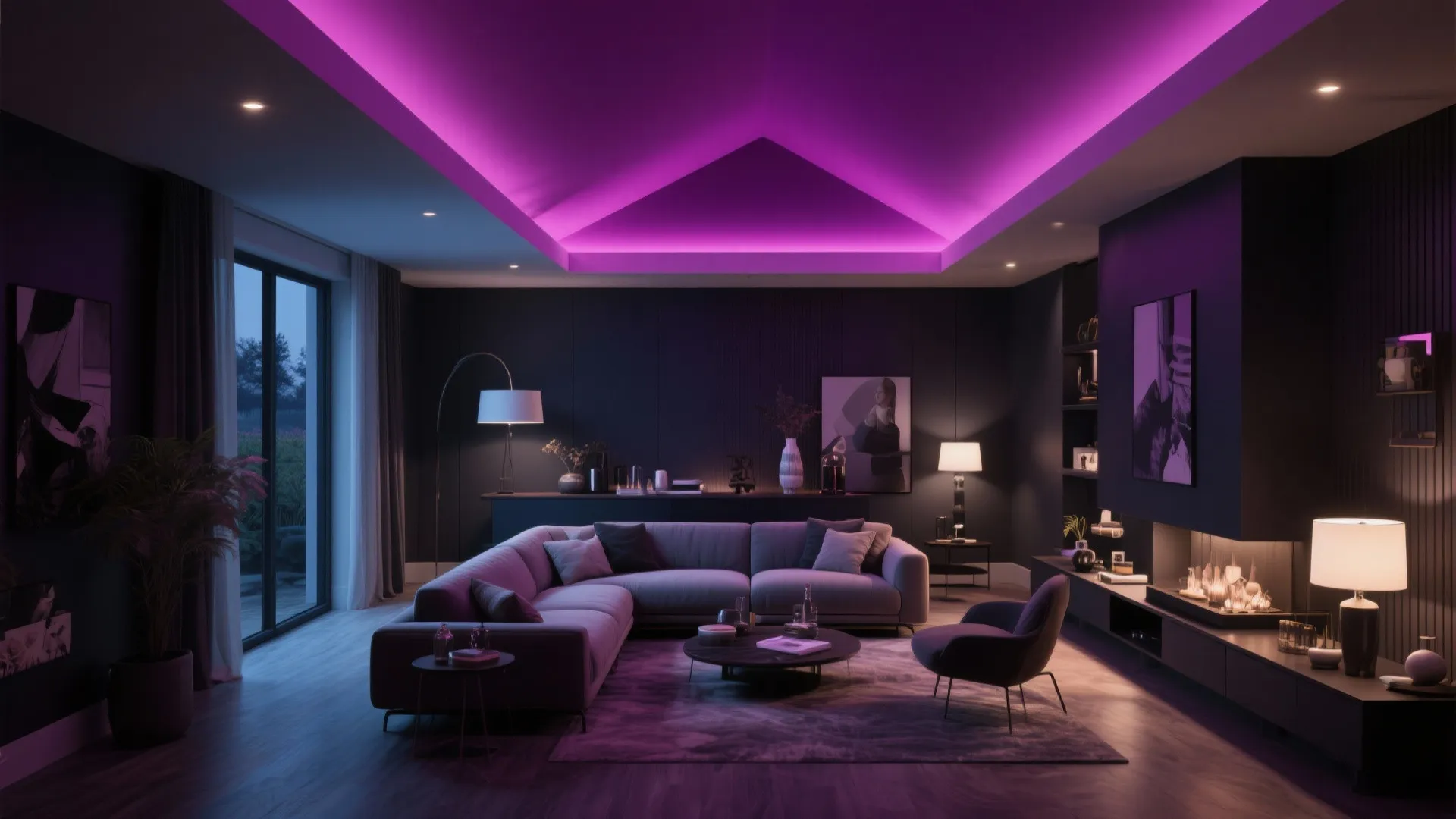7. Bold Ceiling Color