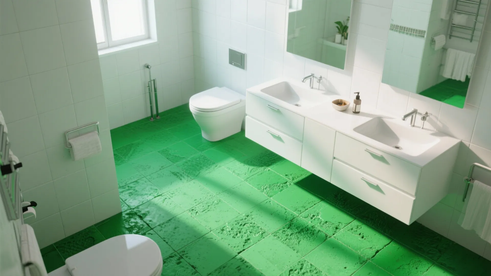 10. Bold Colored Cement Tiles