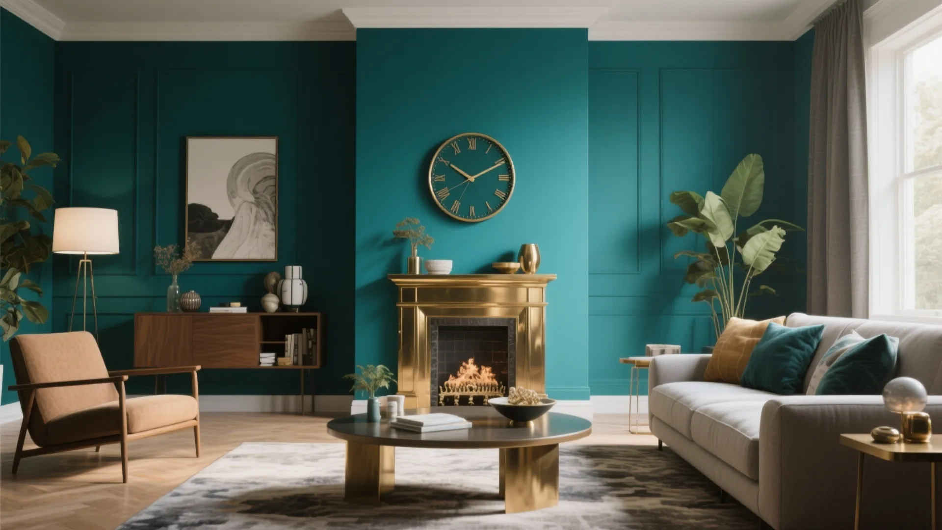 3. Anchor a Bold Color Accent