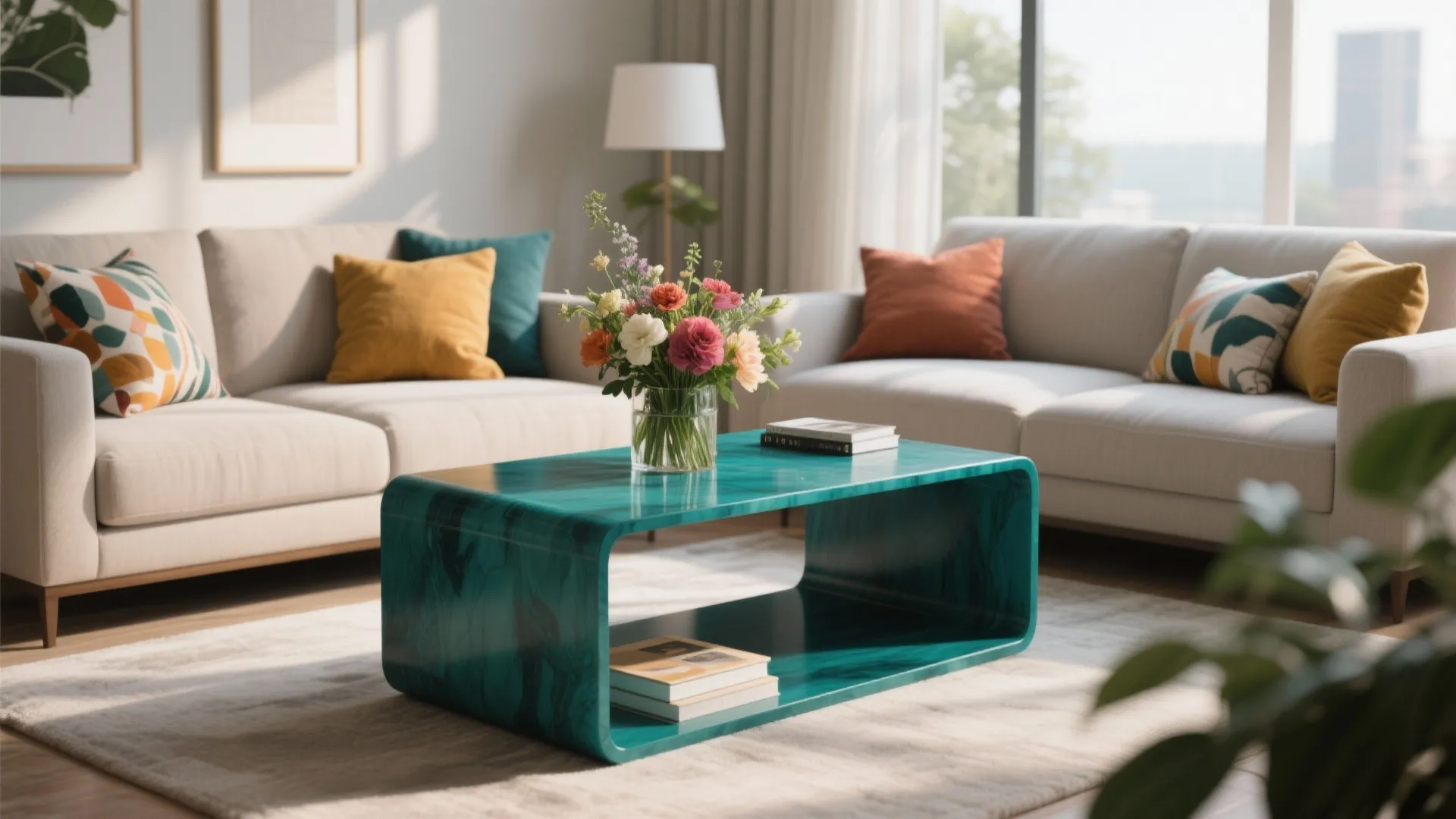 Bold color statement