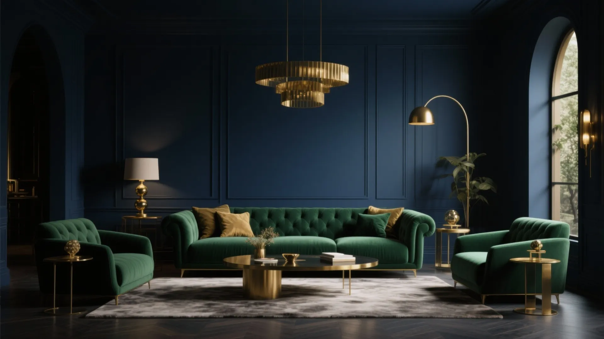 4. Bold Wall Colors for Contrast