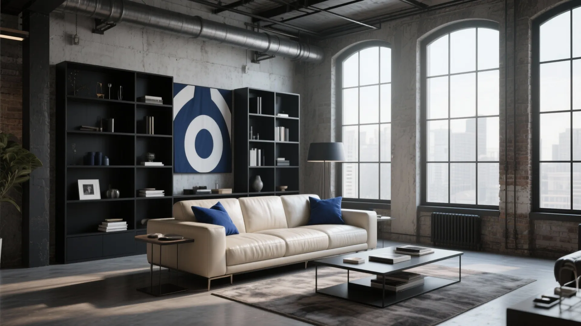 4. Bold Contrast with Dark Accents