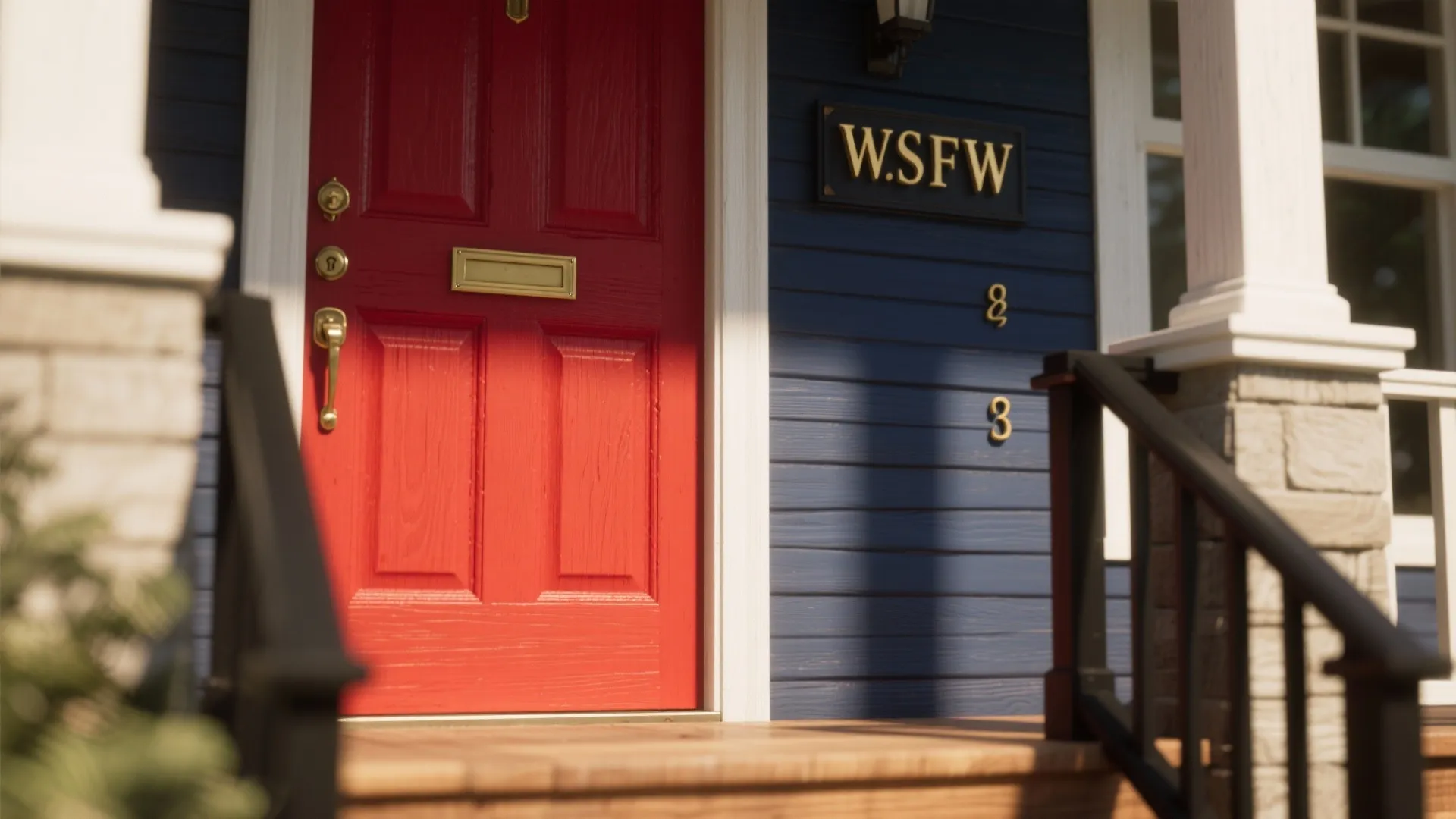 5. Accent with Bold Doors and Metalwork