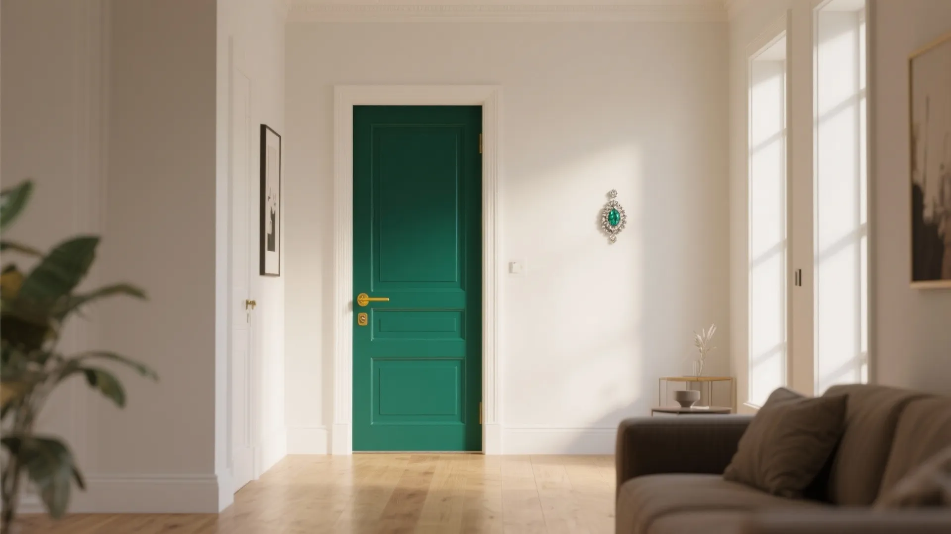 1. Bold Accent Door — one color, big statement