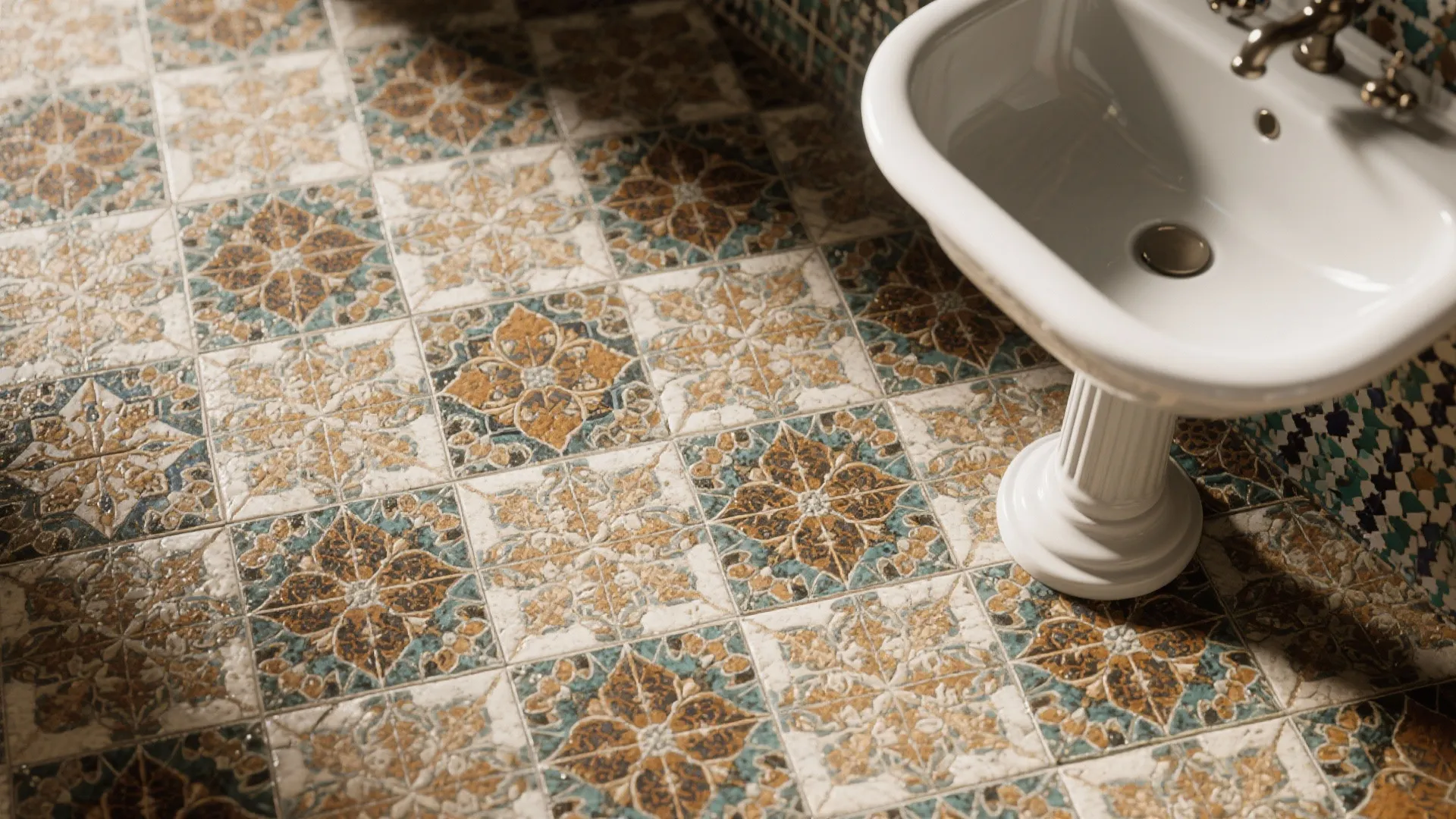 4. Go for Bold Floor Tiles