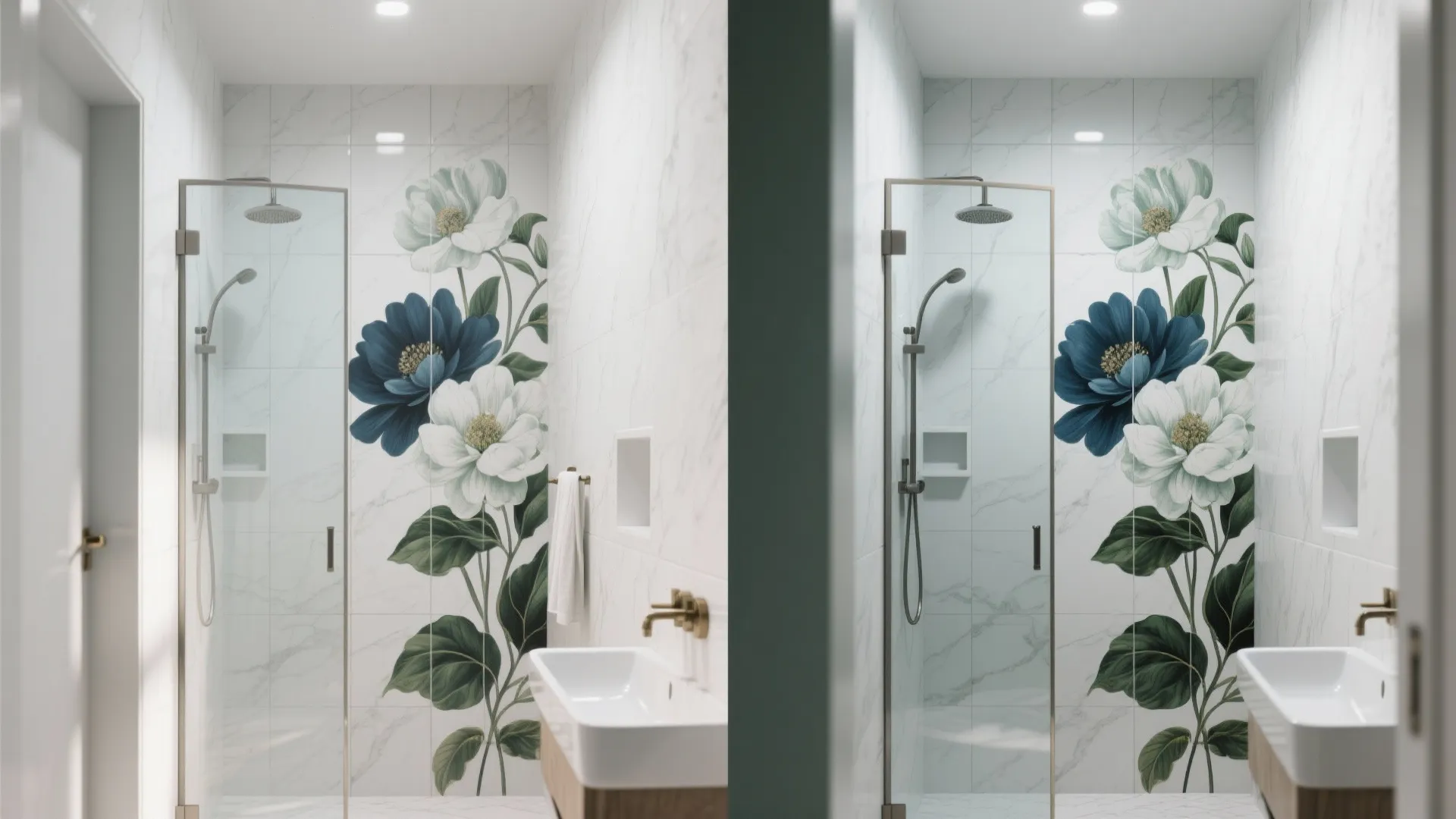 Bold Floral Feature Wall