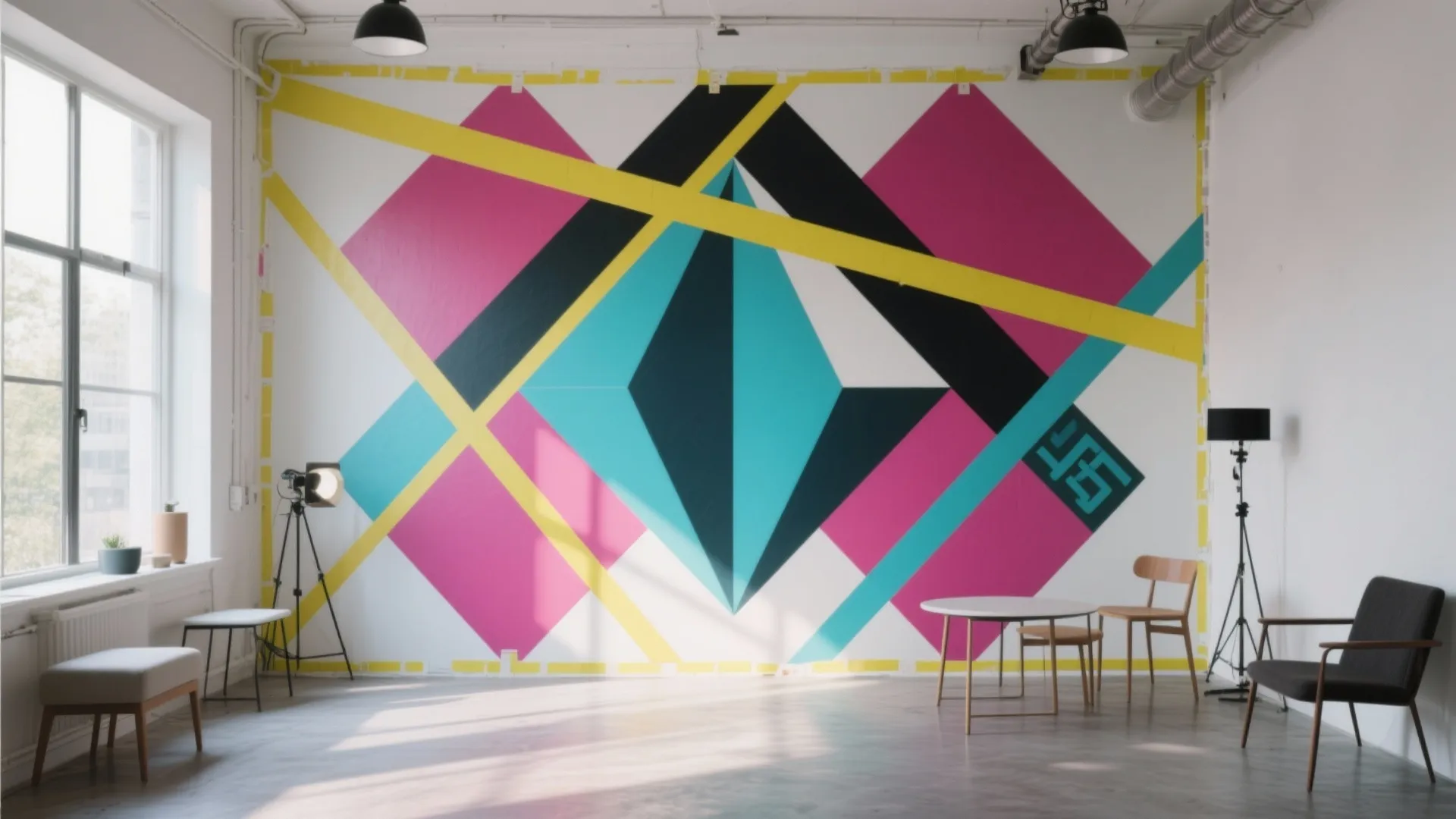 Bold Geometric Murals