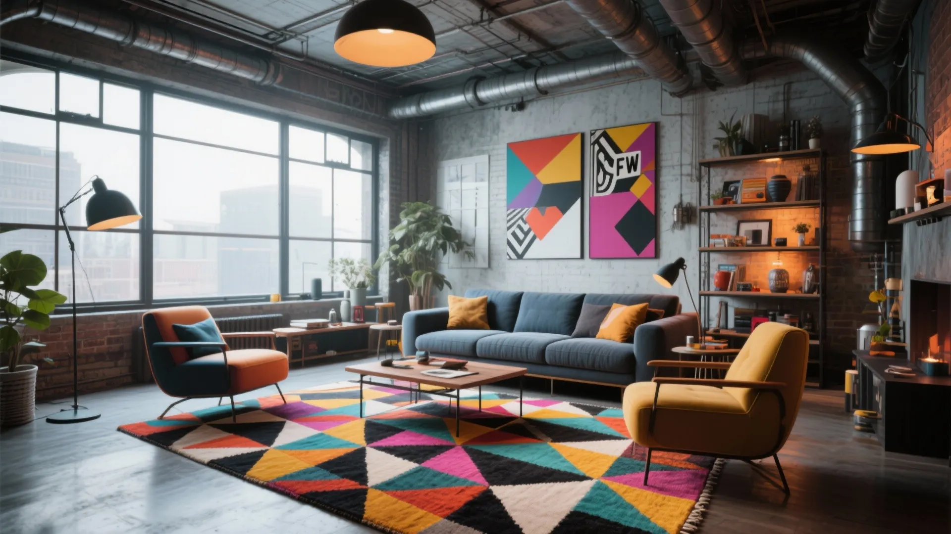 2. Bold Geometric Patterns