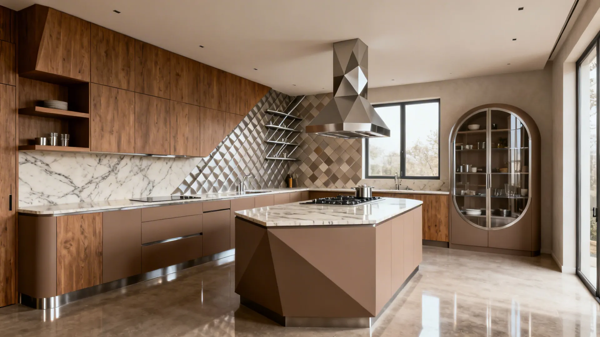 5 Modern Kitchen Designs Using Unconventional Geometry
