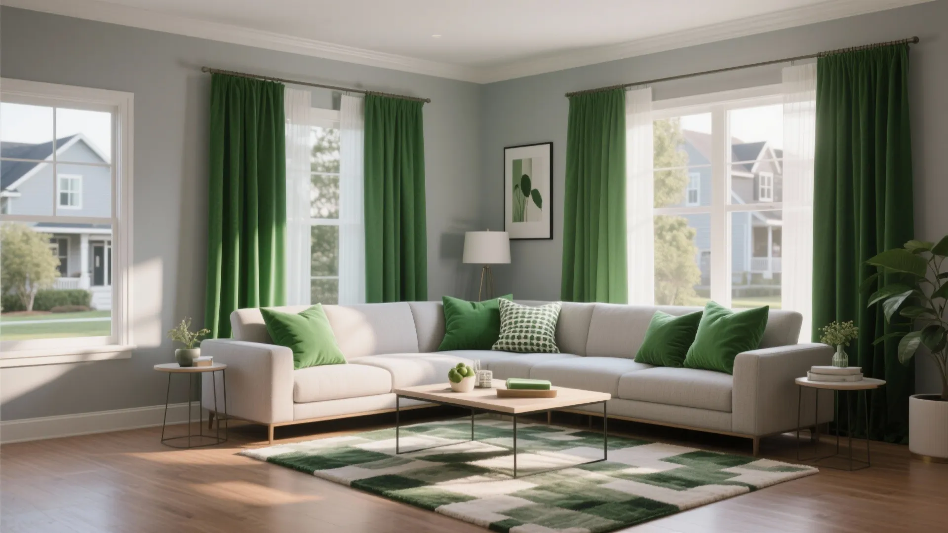 Bold Color Accent Curtains