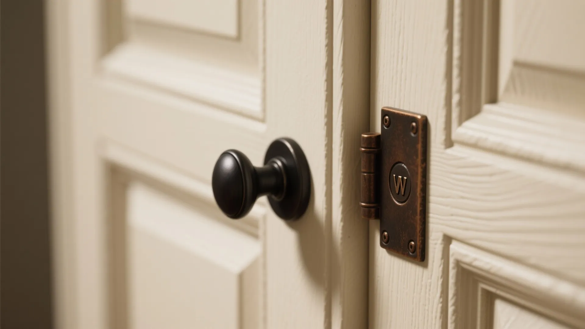 2. Bold Hardware and Trim to Ground the Palette