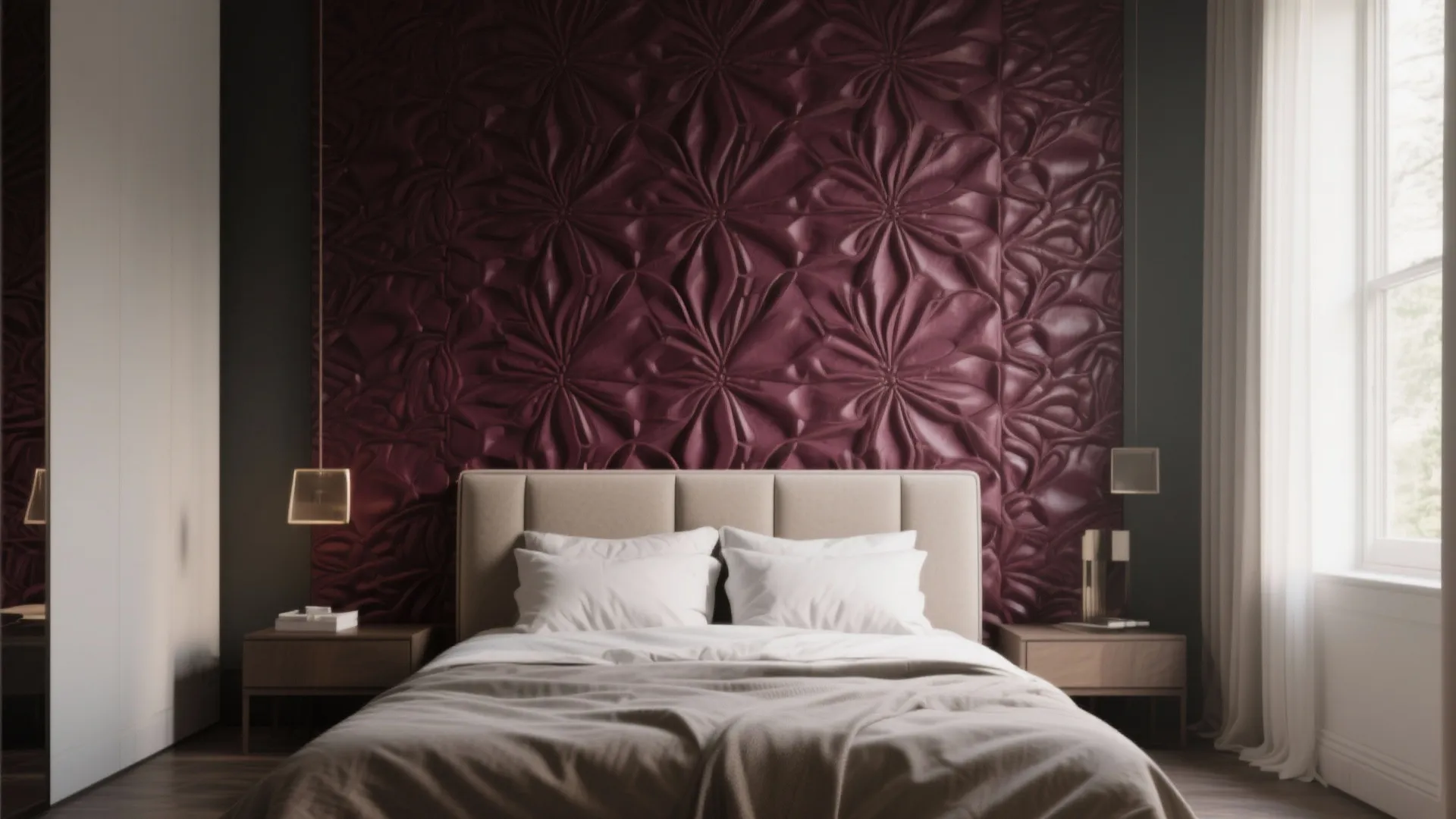 4. Bold headboards and feature walls