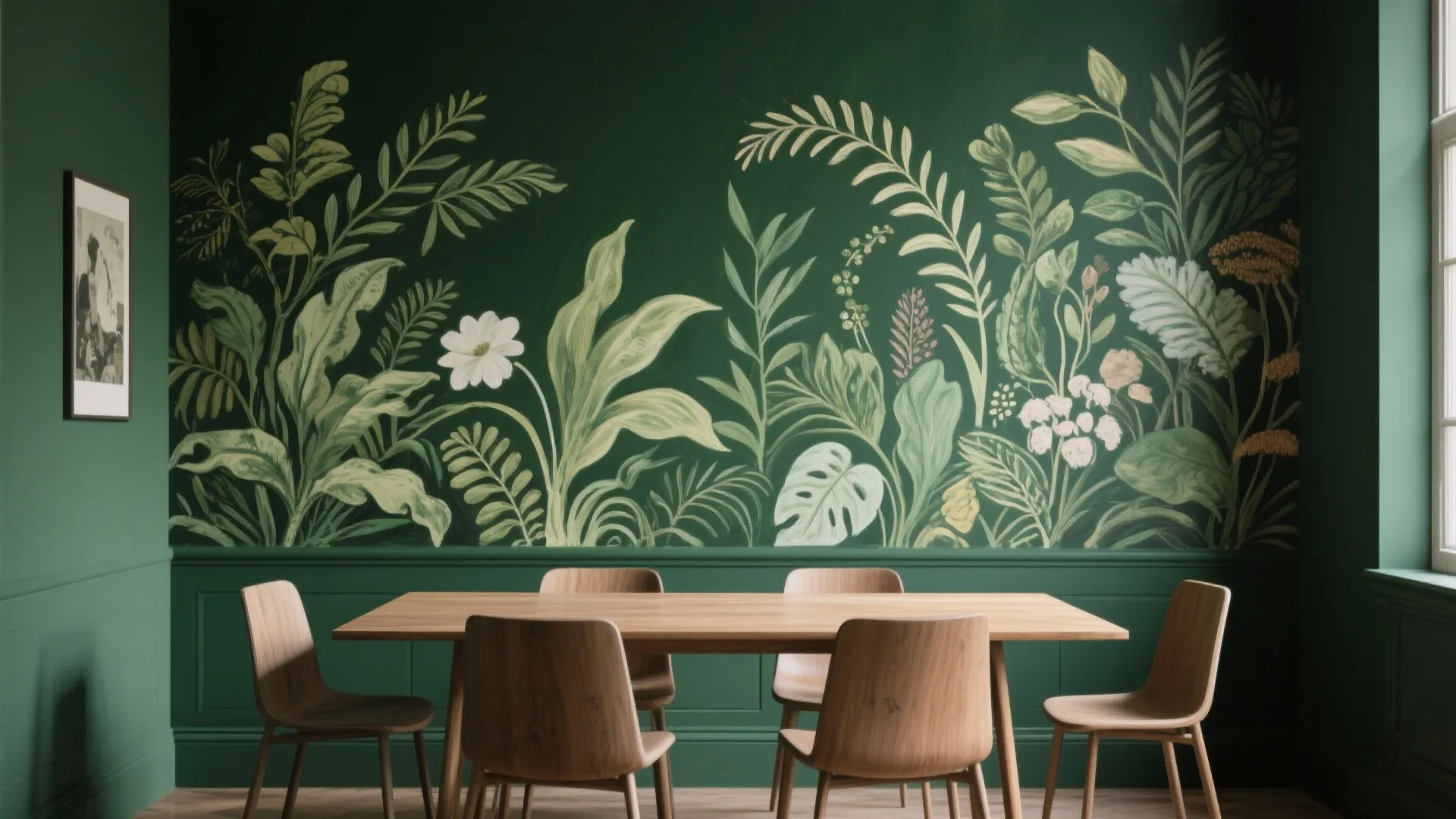 5. Bold paint, mural, or statement wallpaper