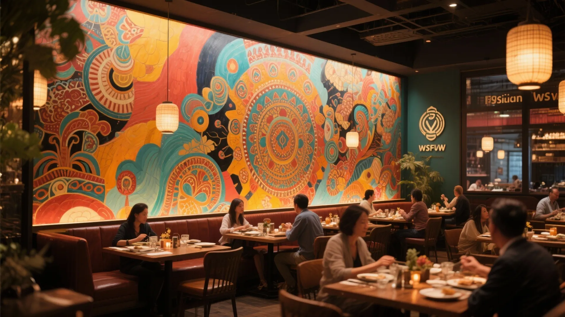 2. Bold Mural Statement