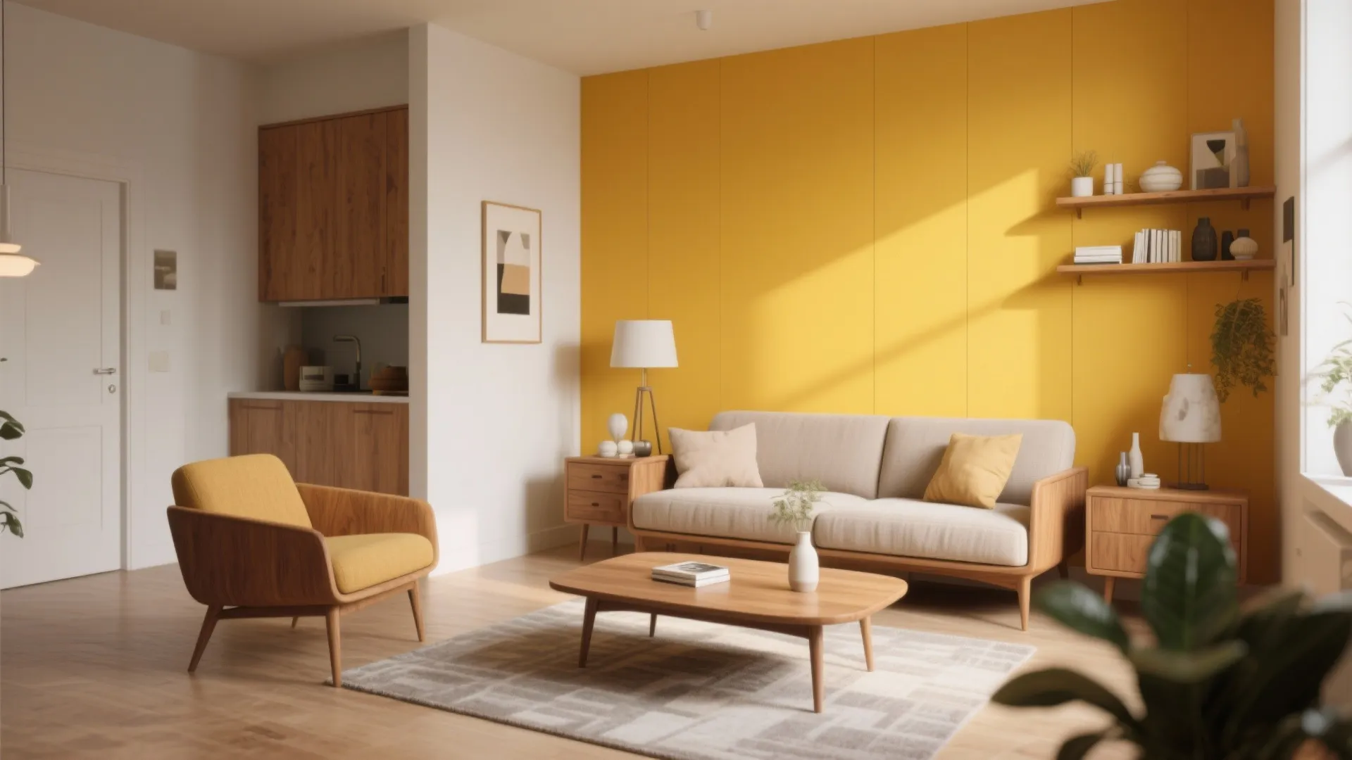 6. Bold Mustard for Personality