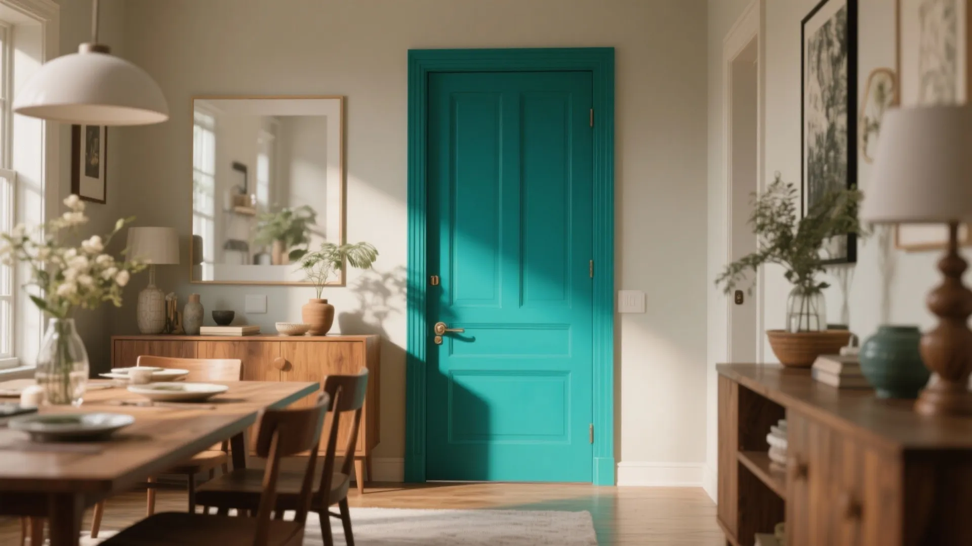 4. Bold Painted Accent Door