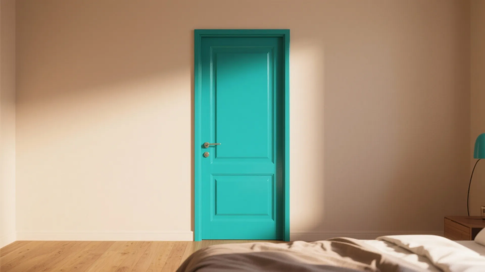 1. Bold painted statement door