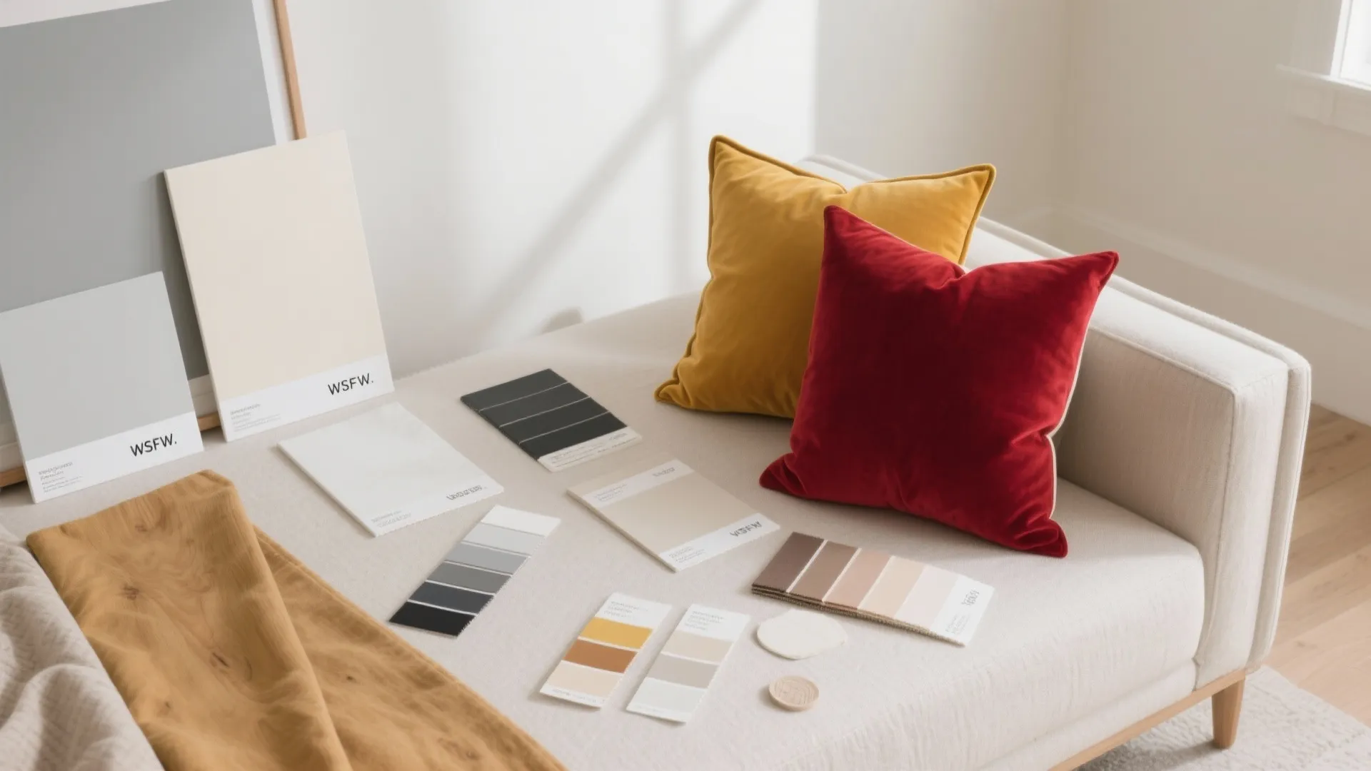 Idea 2: Keep the palette calm, make one bold move